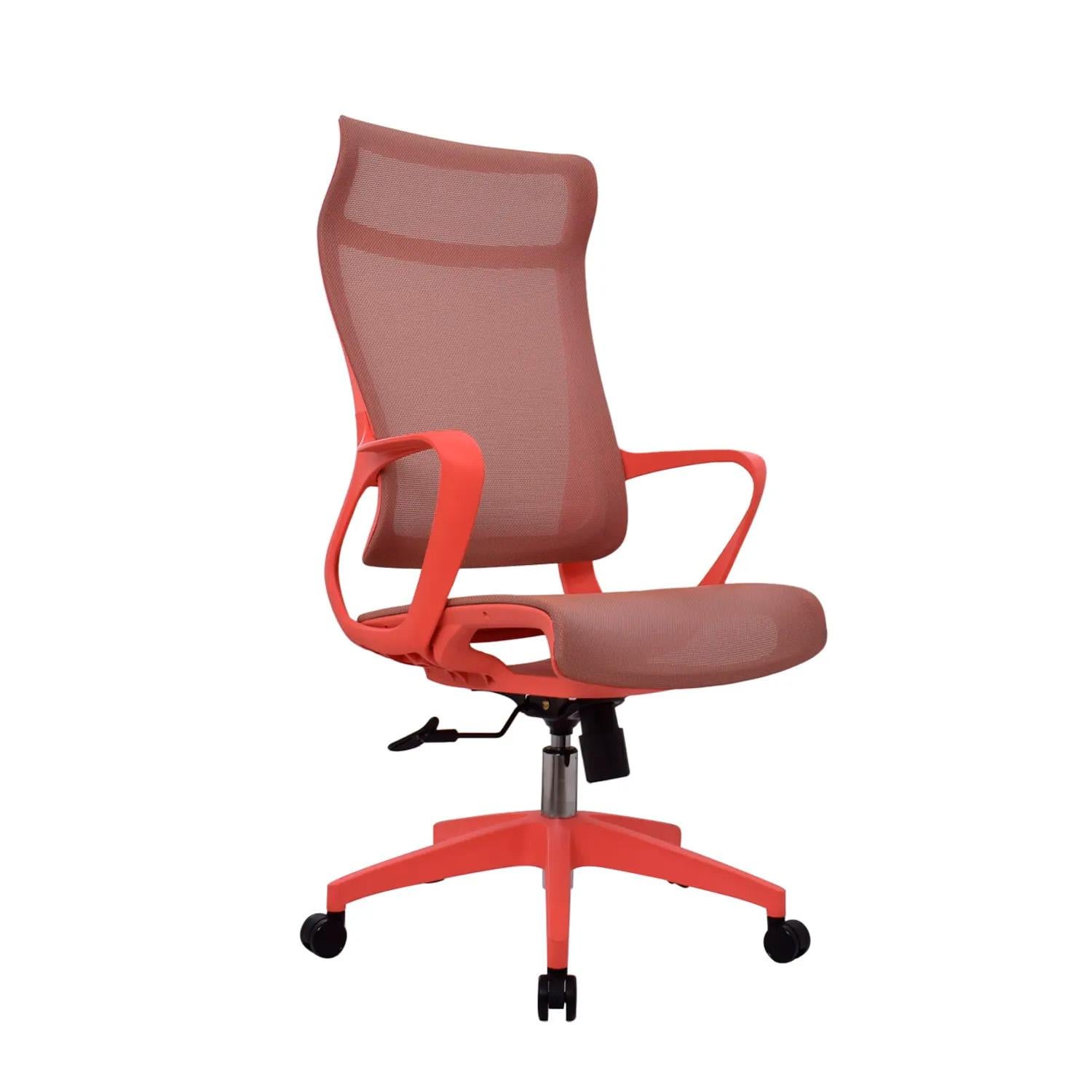 SILLA ERGONÓMICA RIGS PRESIDENTE MALLA ROSA OFIDEAS - 1