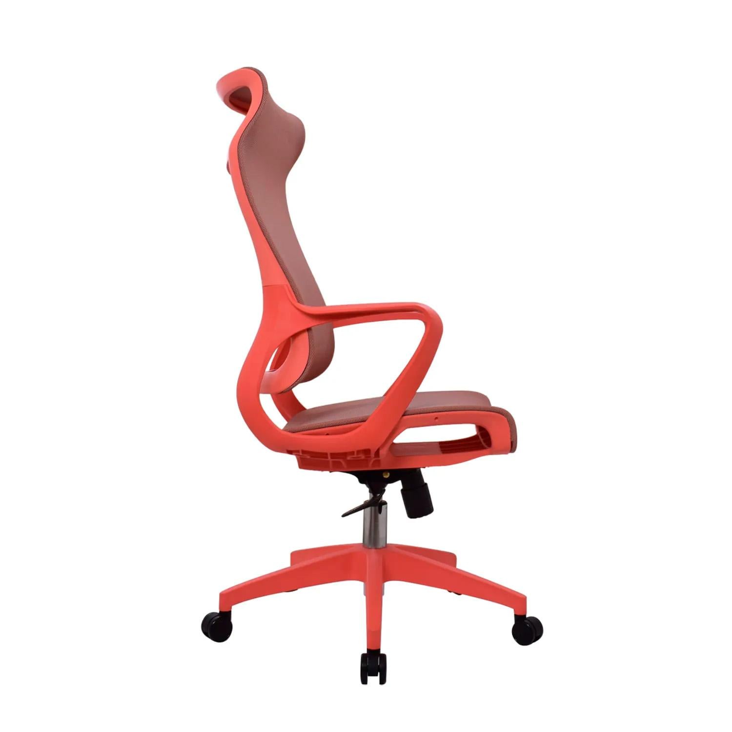 SILLA ERGONÓMICA RIGS PRESIDENTE MALLA ROSA OFIDEAS - 3