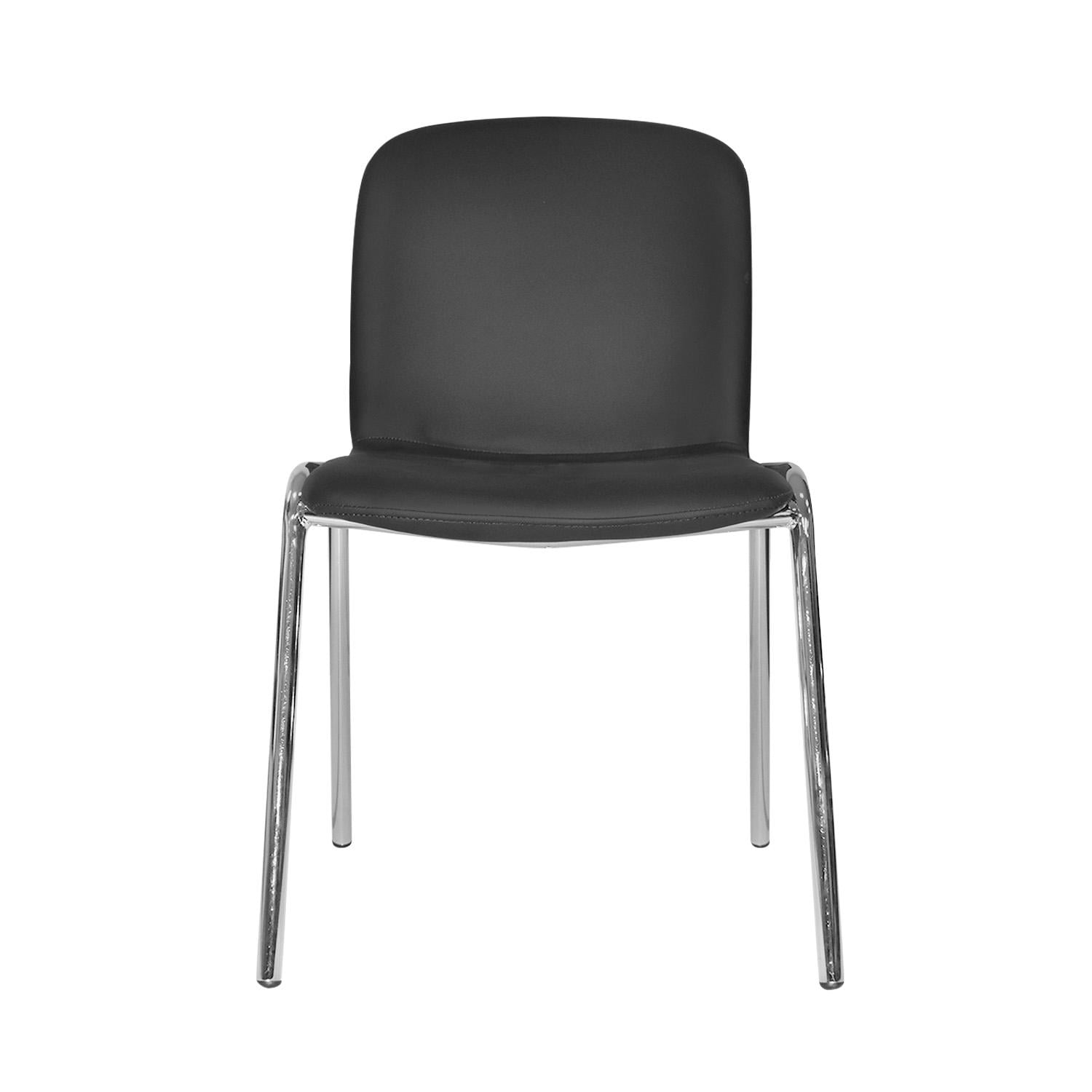 SILLA FIJA BARU CUERO NEGRO OFIDEAS - 1