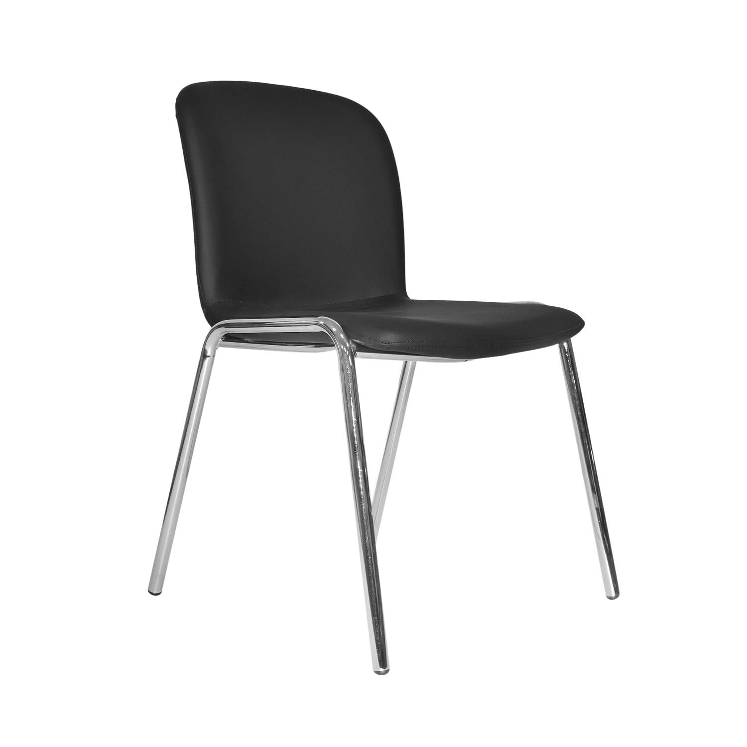 SILLA FIJA BARU CUERO NEGRO OFIDEAS - 2