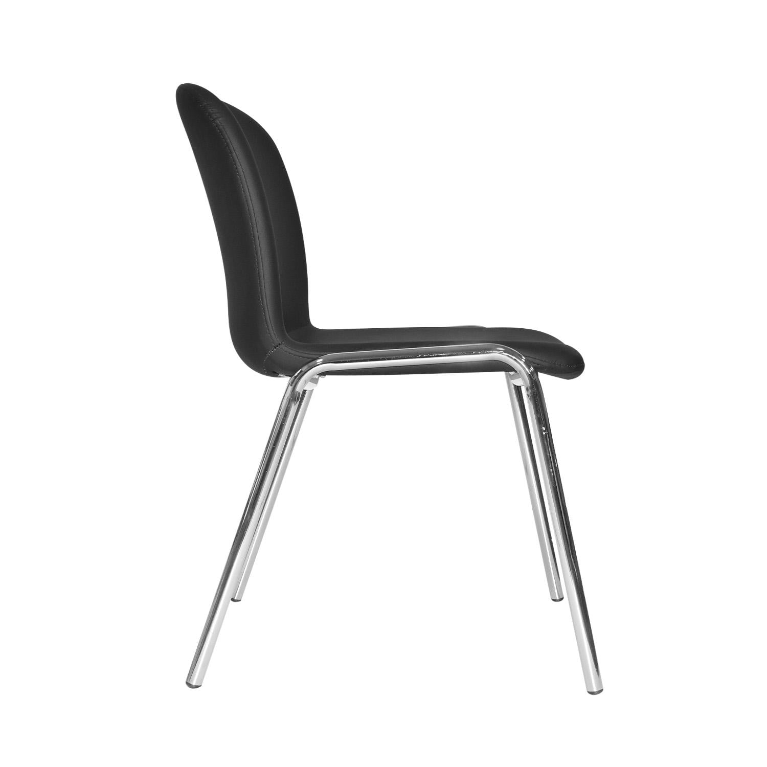 SILLA FIJA BARU CUERO NEGRO OFIDEAS - 3