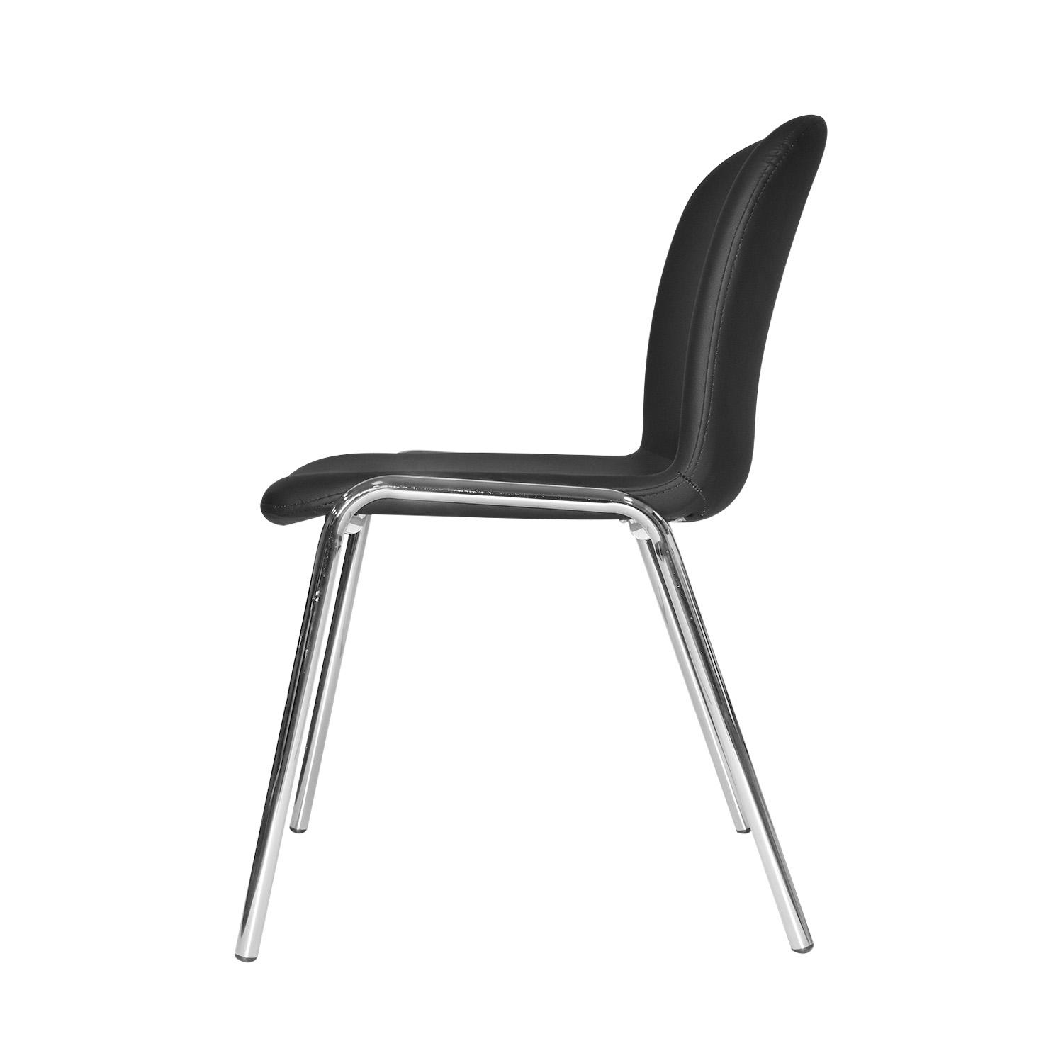 SILLA FIJA BARU CUERO NEGRO OFIDEAS - 7