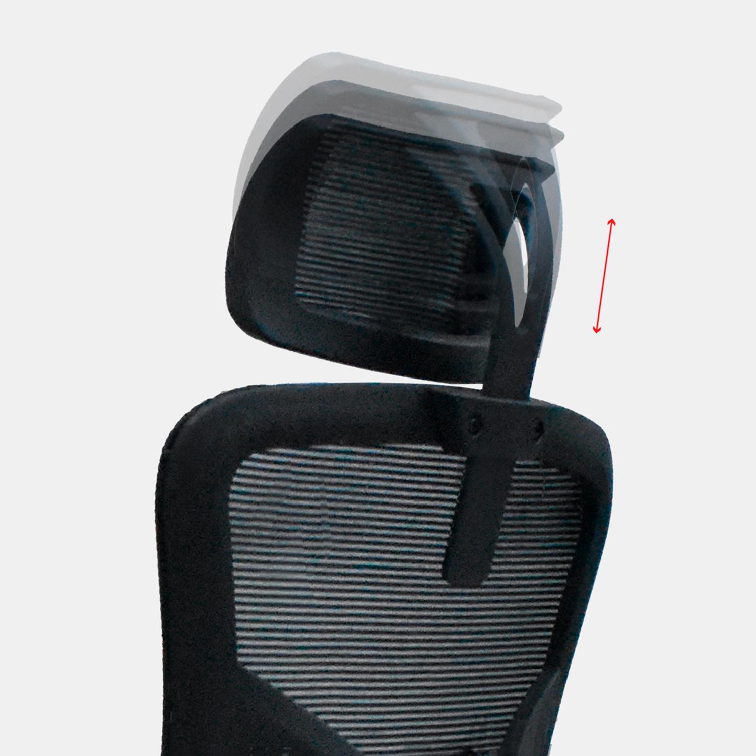 SILLA ERGONÓMICA FONE ULTRA PRESIDENTE ALUMINIO NEGRO ML OFIDEAS - 4
