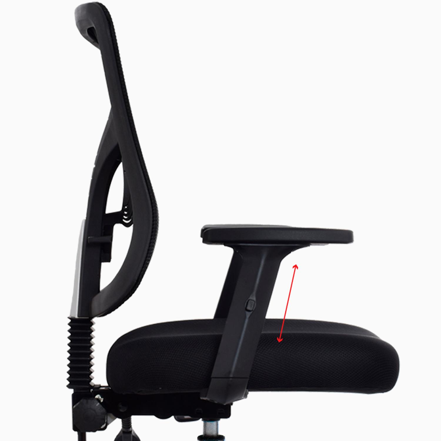 SILLA ERGONÓMICA FONE ULTRA PRESIDENTE ALUMINIO NEGRO ML OFIDEAS - 5