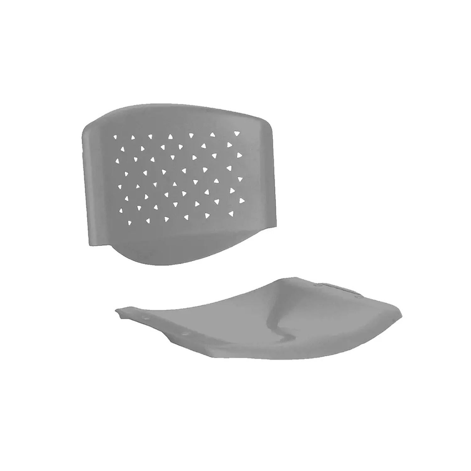 REPUESTO ASIENTO Y ESPALDAR PRISMA GRIS OFIDEAS - 1