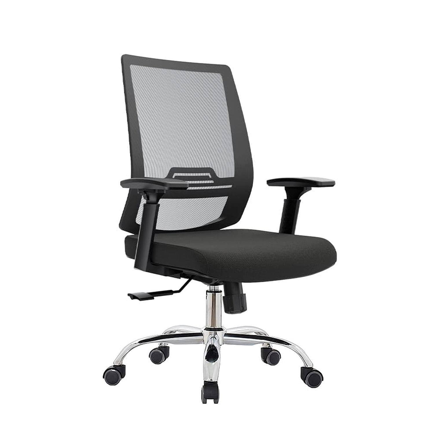 SILLA ERGONÓMICA AERON GERENTE BRAZOS 3D CROMADO NEGRO OFIDEAS - 1