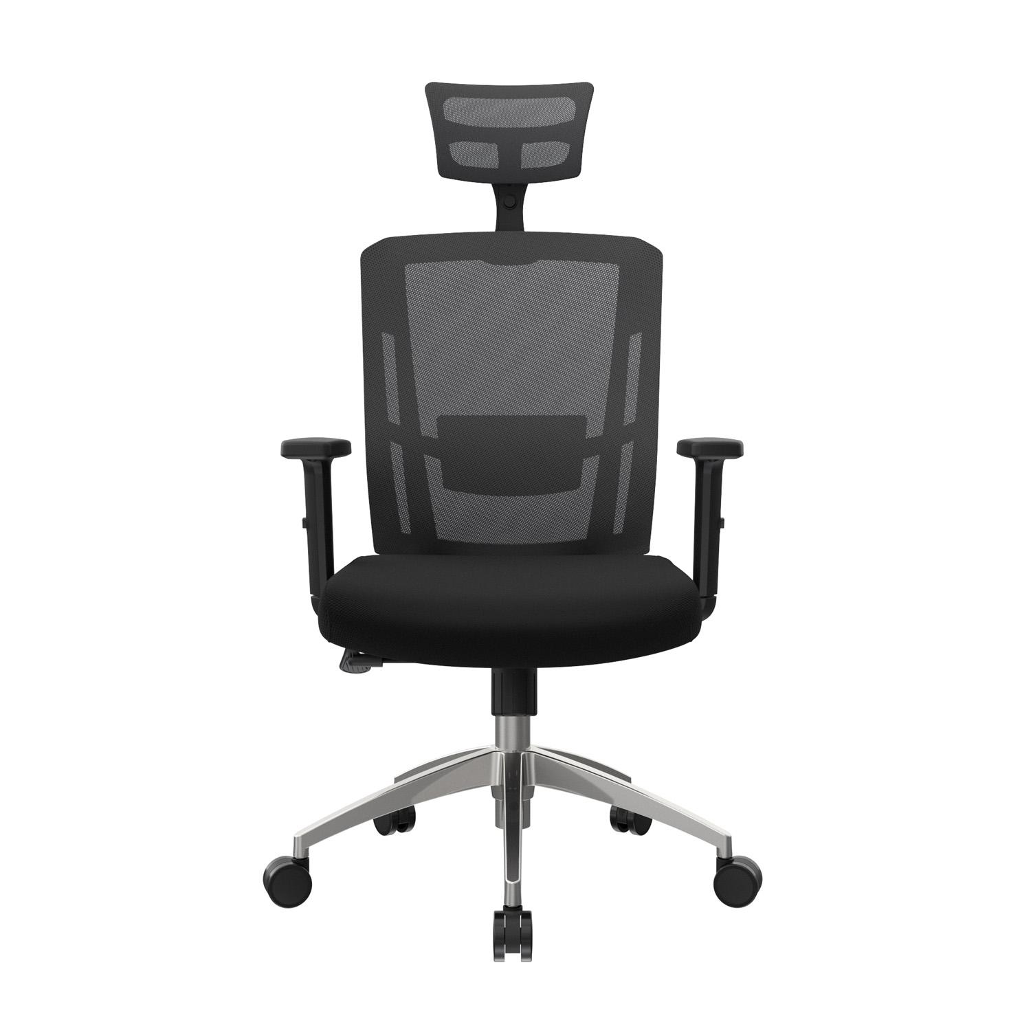 SILLA ERGONÓMICA DELPHI II PRESIDENTE SYNCRO BRAZOS 3D ALUMINIO NEGRO OFIDEAS - 2