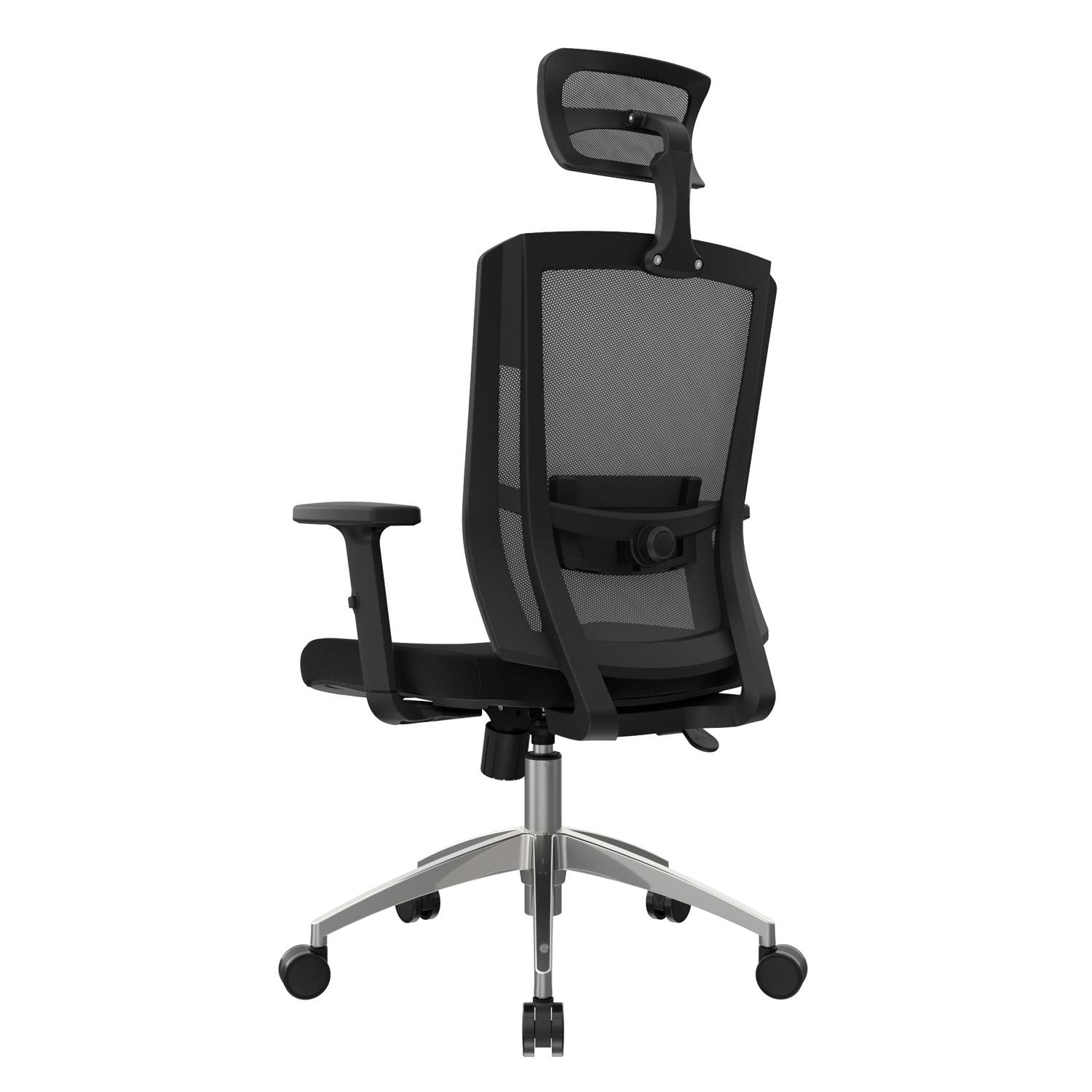 SILLA ERGONÓMICA DELPHI II PRESIDENTE SYNCRO BRAZOS 3D ALUMINIO NEGRO OFIDEAS - 5