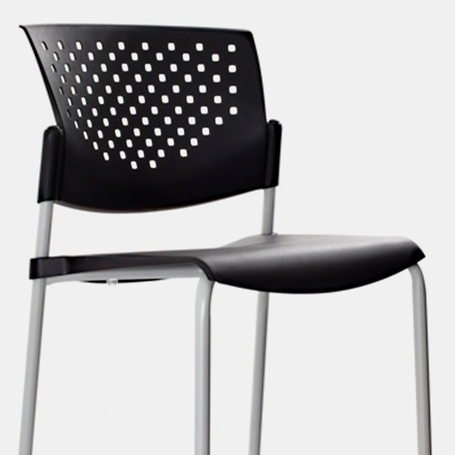 SILLA FIJA DE VISITA BUTTERFLY NEGRO EG OFIDEAS - 3