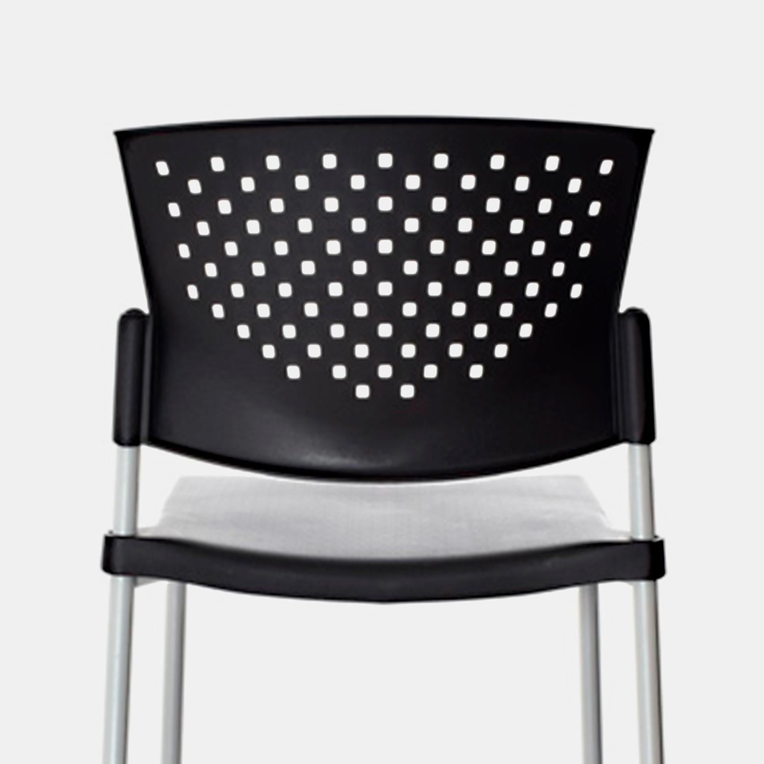 SILLA FIJA DE VISITA BUTTERFLY NEGRO EG OFIDEAS - 4