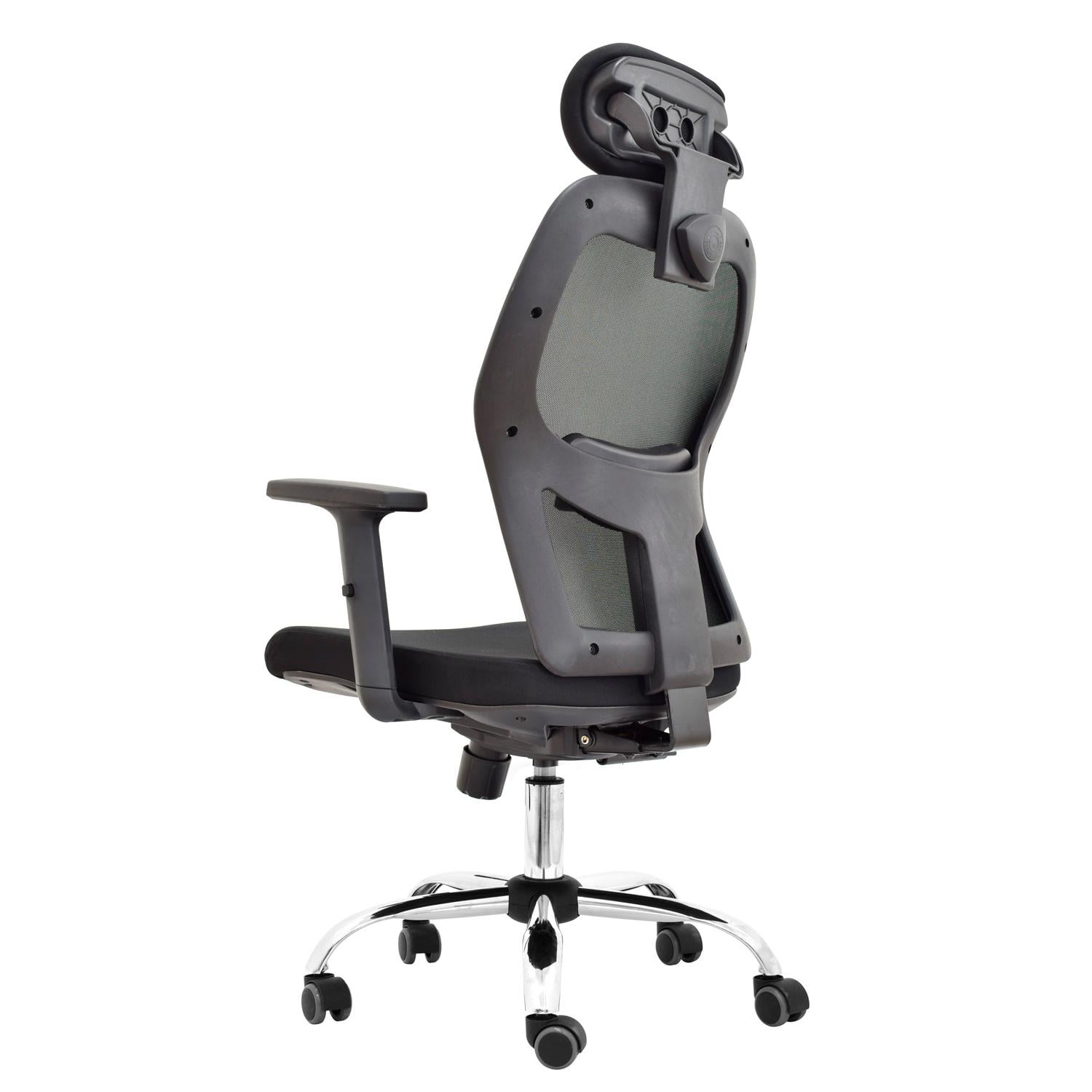 SILLA ERGONÓMICA NORUEGA PRESIDENTE CROMADO NEGRO OFIDEAS - 5