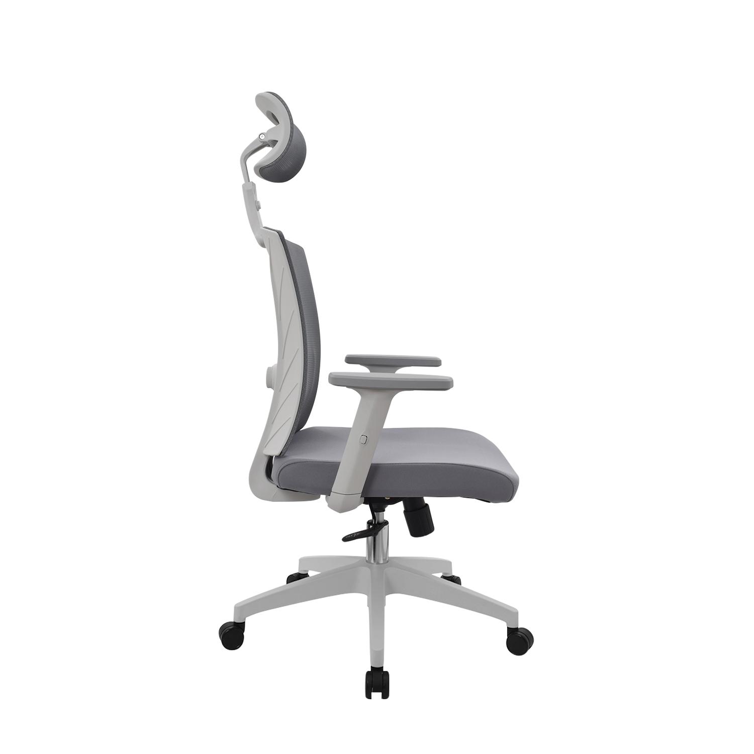 SILLA ERGONÓMICA NIZA PRESIDENTE GRIS NYLON OFIDEAS - 3
