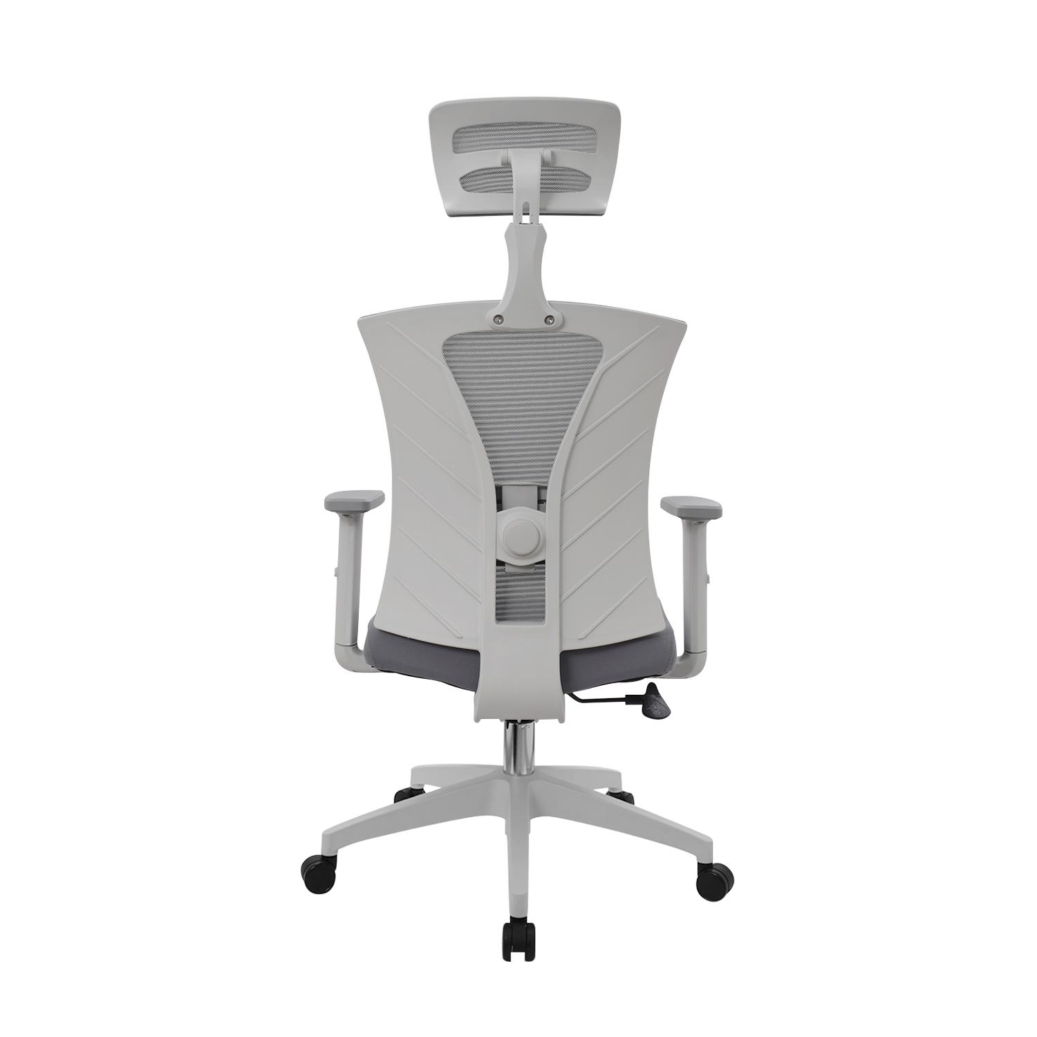 SILLA ERGONÓMICA NIZA PRESIDENTE GRIS NYLON OFIDEAS - 5