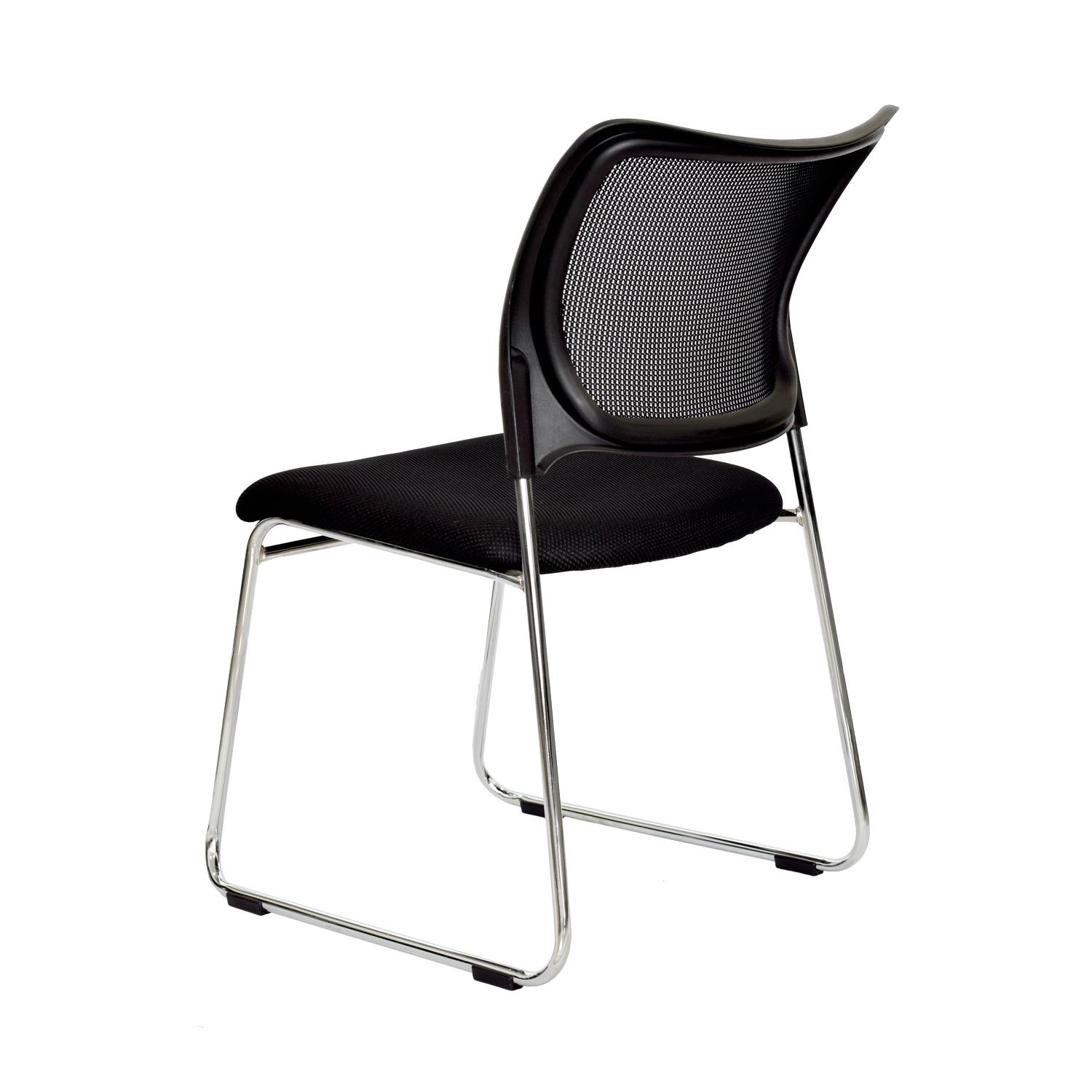 SILLA FIJA MODELO TRINEO ISO SR MALLA NEGRO OFIDEAS - 4