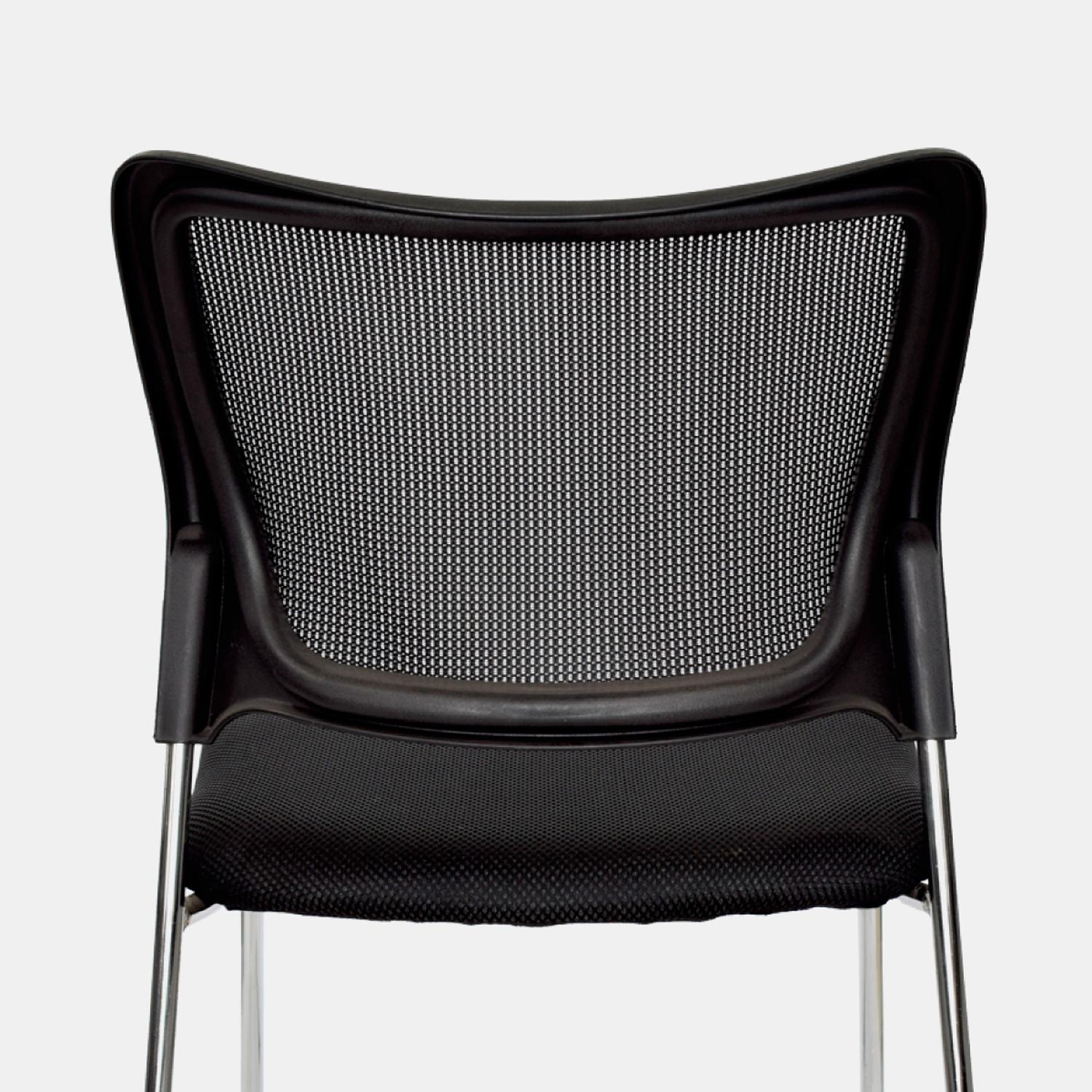 SILLA FIJA MODELO TRINEO ISO SR MALLA NEGRO OFIDEAS - 6