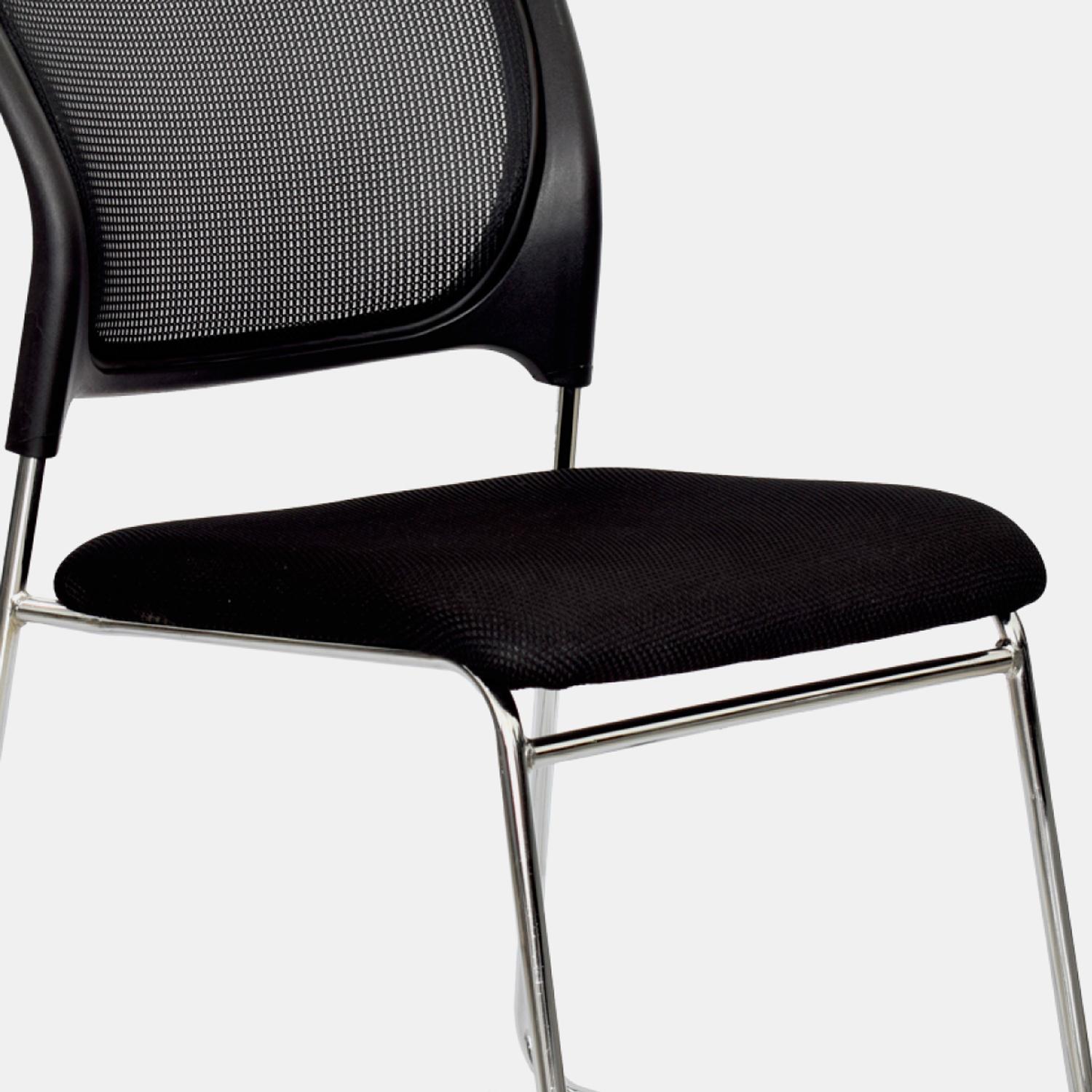 SILLA FIJA MODELO TRINEO ISO SR MALLA NEGRO OFIDEAS - 7