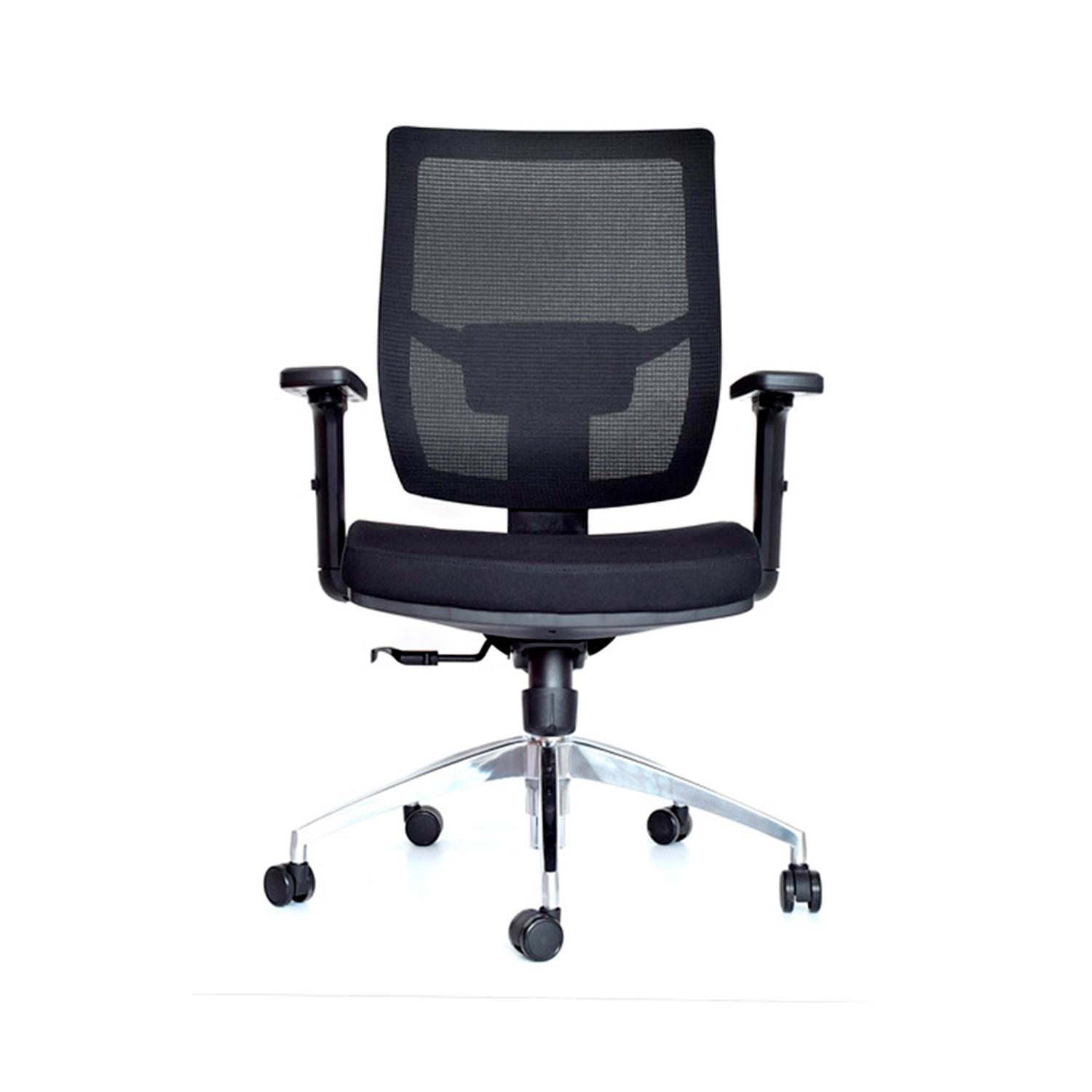 SILLA ERGONÓMICA LIMS BASCULANTE 1D GERENTE ALUMINIO NEGRO OFIDEAS - 2
