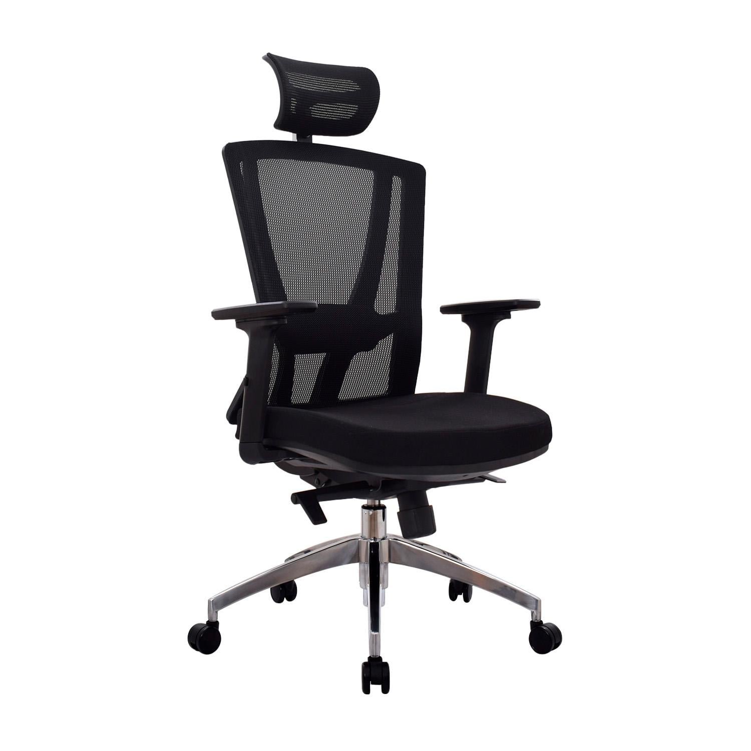 SILLA ERGONÓMICA WINNER PRESIDENTE BRAZOS 3D ALUMINIO NEGRO OFIDEAS - 1