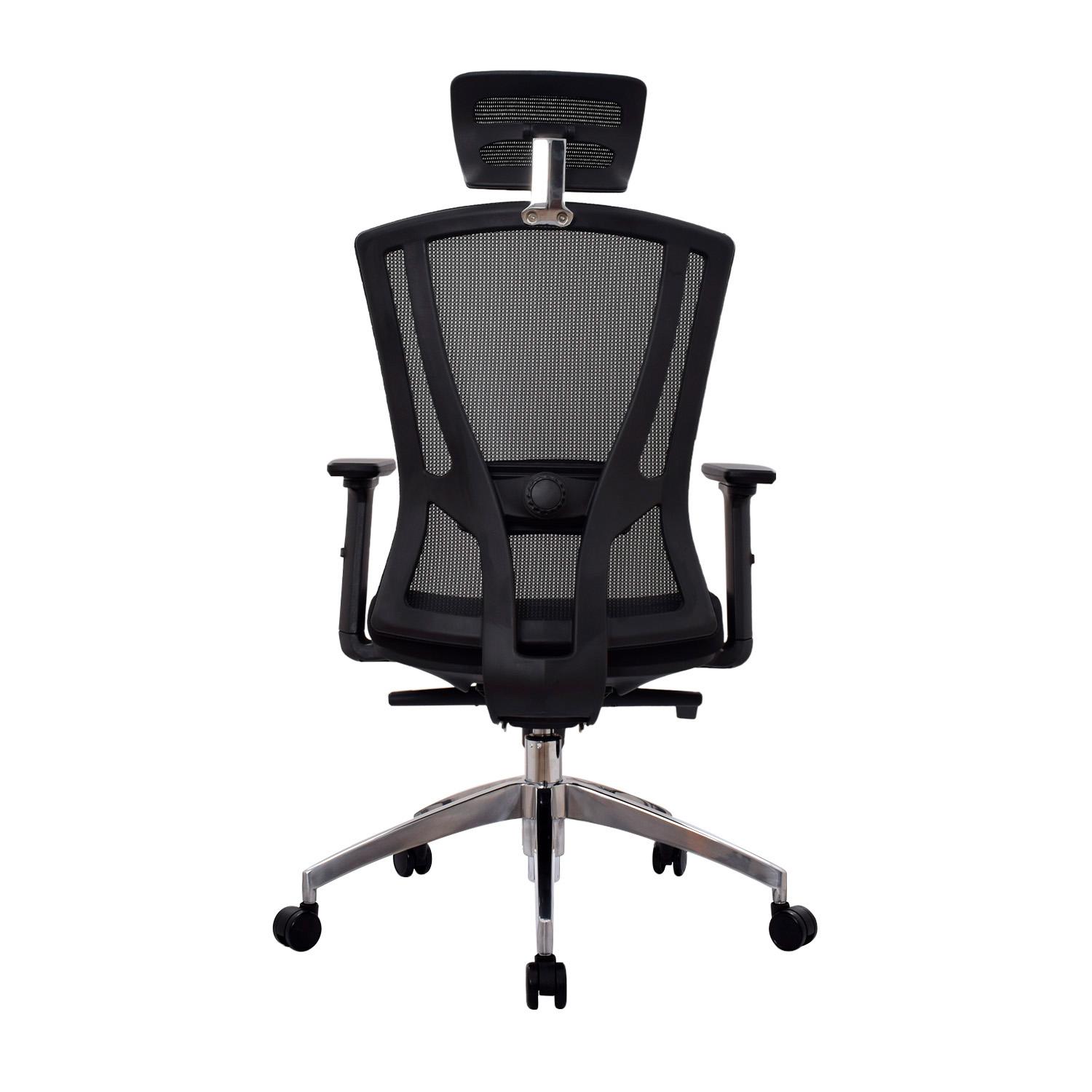 SILLA ERGONÓMICA WINNER PRESIDENTE BRAZOS 3D ALUMINIO NEGRO OFIDEAS - 4