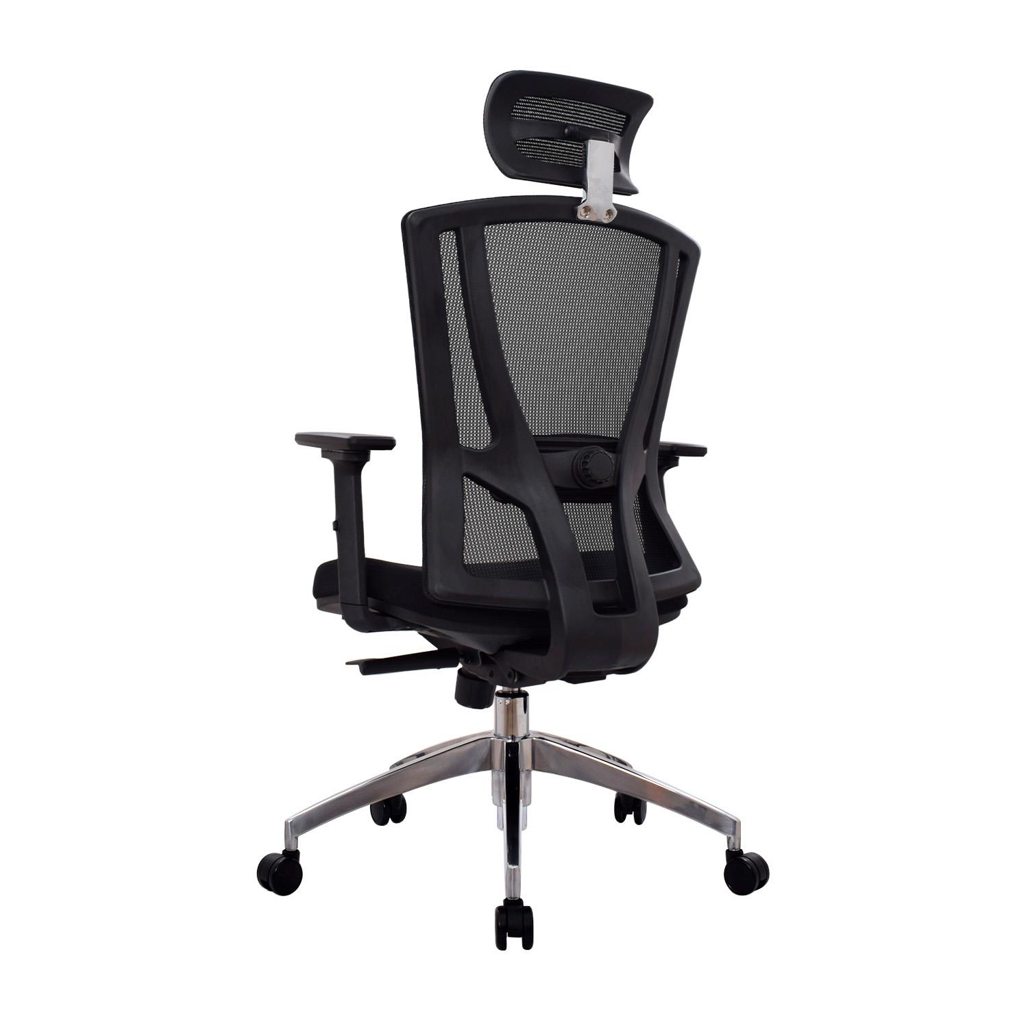 SILLA ERGONÓMICA WINNER PRESIDENTE BRAZOS 3D ALUMINIO NEGRO OFIDEAS - 5