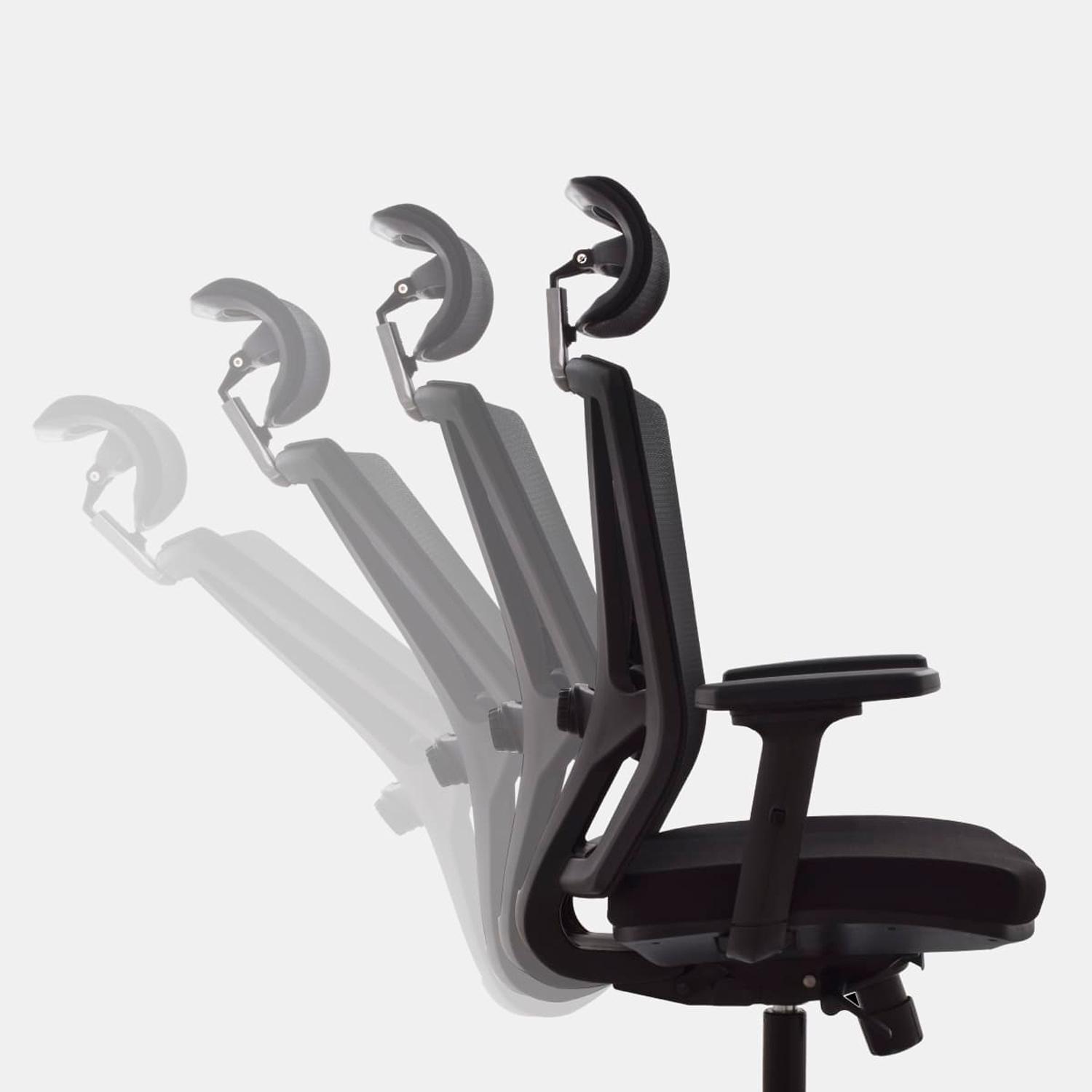 SILLA ERGONÓMICA WINNER PRESIDENTE BRAZOS 3D ALUMINIO NEGRO OFIDEAS - 7