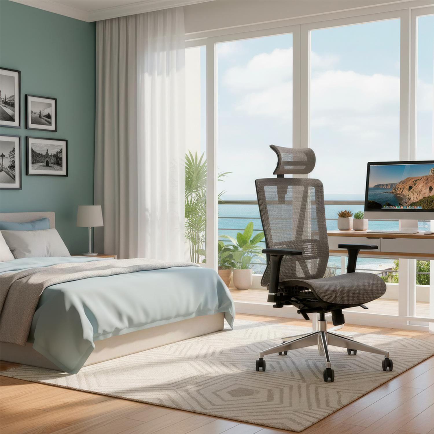 SILLA ERGONÓMICA STAR PRESIDENTE GRIS OFIDEAS - 6