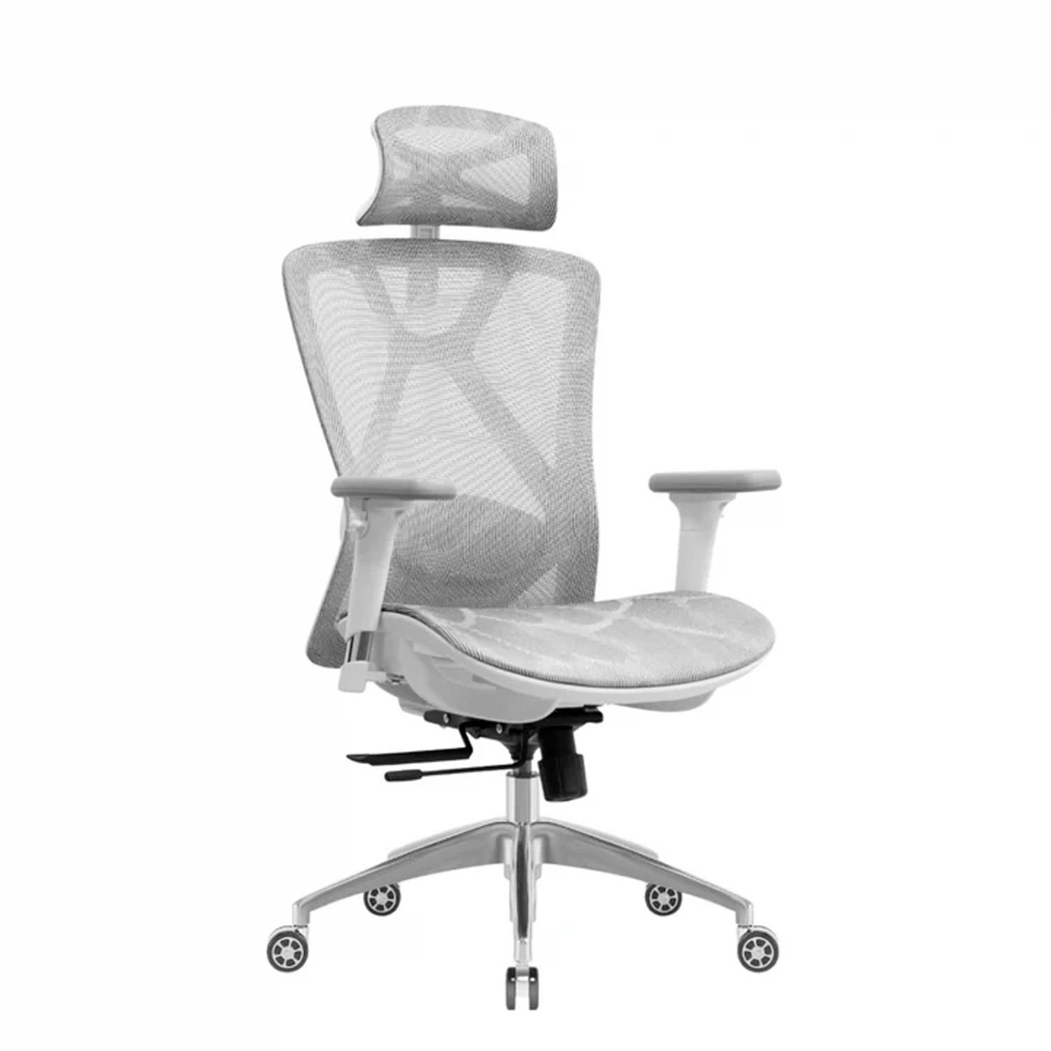 SILLA ERGONÓMICA NILO MALLA PRESIDENTE GRIS OFIDEAS - 1