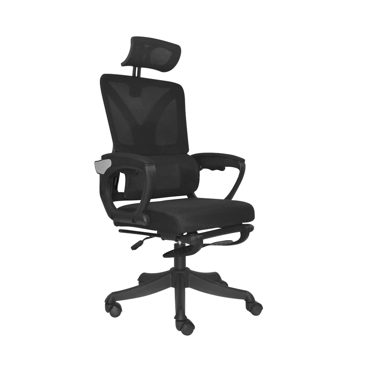 SILLA ERGONÓMICA EVOX NEGRO CON POSAPIES OFIDEAS - 1