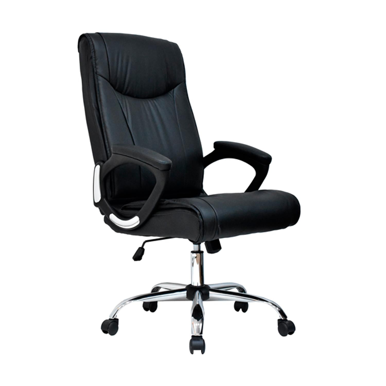 SILLA ERGONÓMICA VERA PRESIDENTE CUERO NEGRO OFIDEAS - 1
