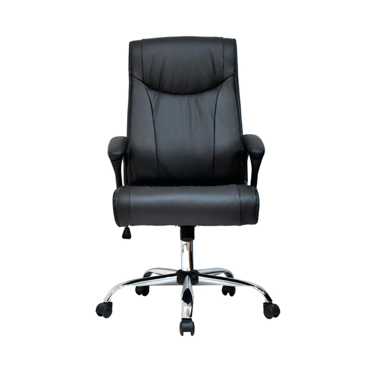 SILLA ERGONÓMICA VERA PRESIDENTE CUERO NEGRO OFIDEAS - 2