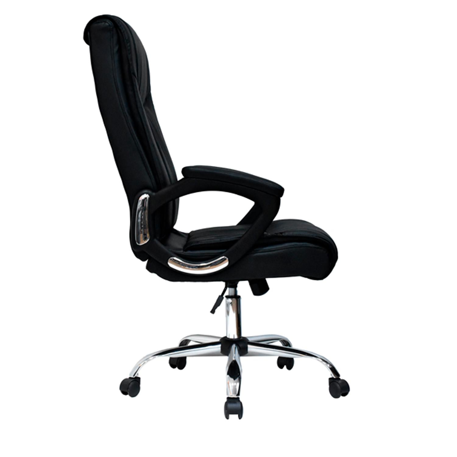 SILLA ERGONÓMICA VERA PRESIDENTE CUERO NEGRO OFIDEAS - 3