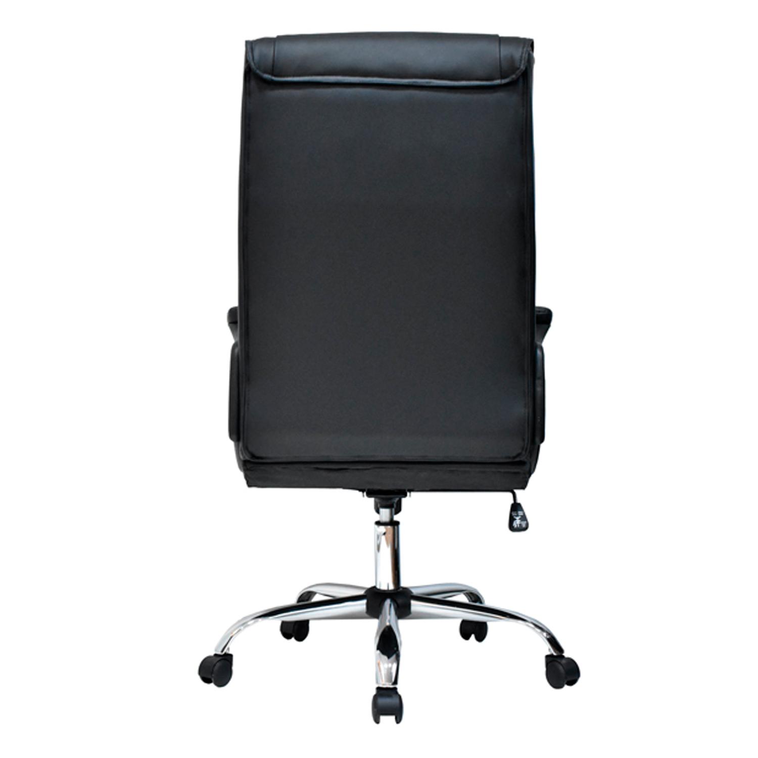 SILLA ERGONÓMICA VERA PRESIDENTE CUERO NEGRO OFIDEAS - 5
