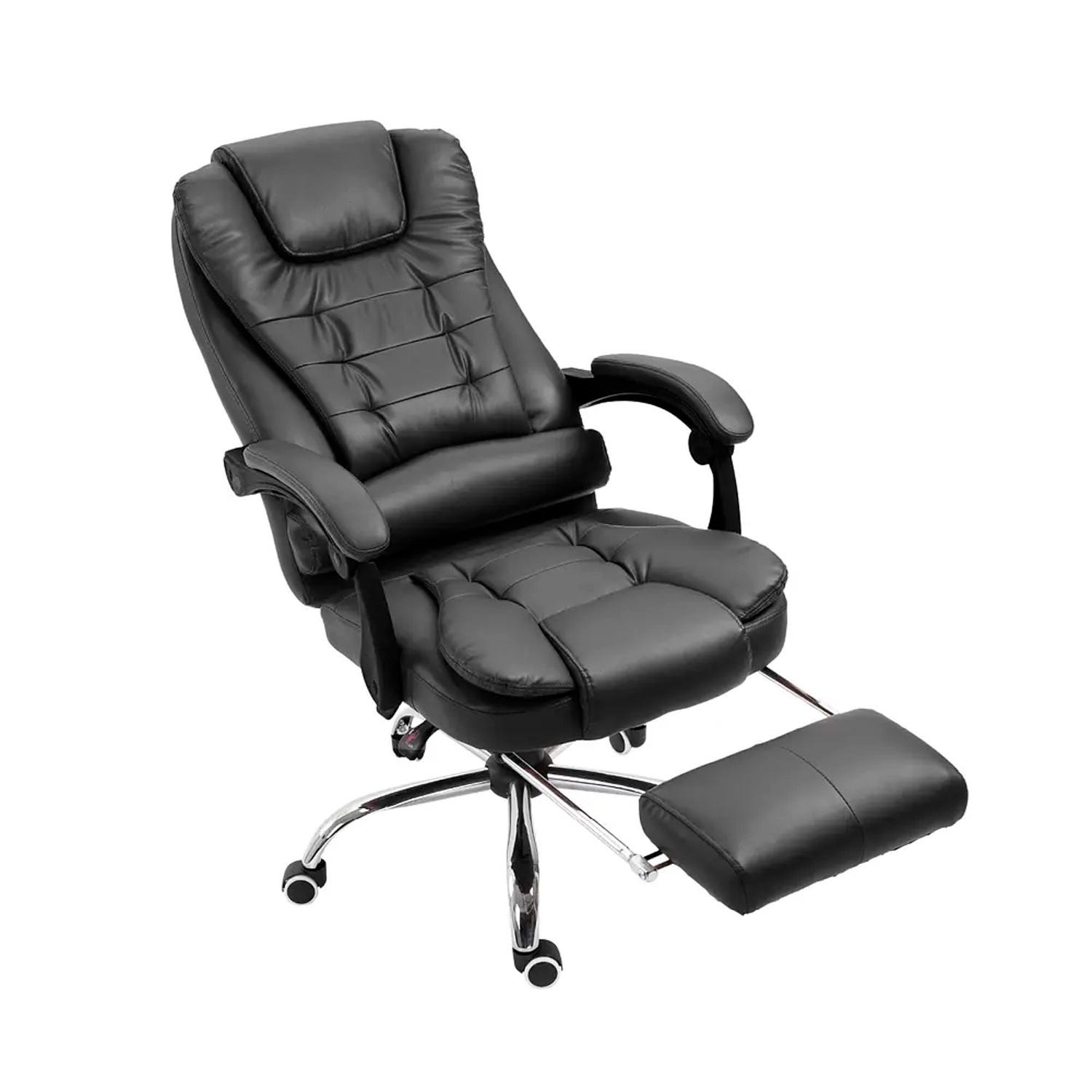 SILLA RECLINABLE DAFI PRO CUERO NEGRO OFIDEAS - 1