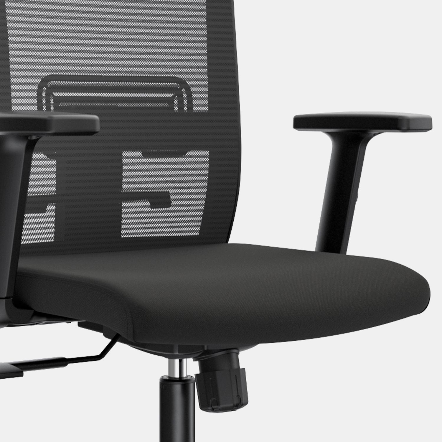 SILLA ERGONÓMICA MONK SYNCRO GERENTE ALUMINIO NEGRO OFIDEAS - 2