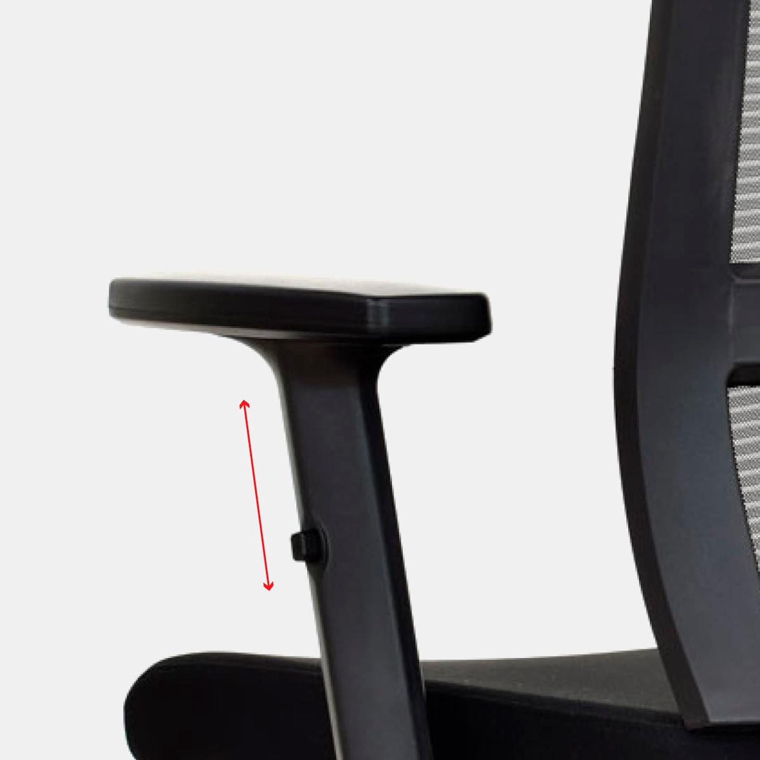 SILLA ERGONÓMICA MONK SYNCRO GERENTE ALUMINIO NEGRO OFIDEAS - 3