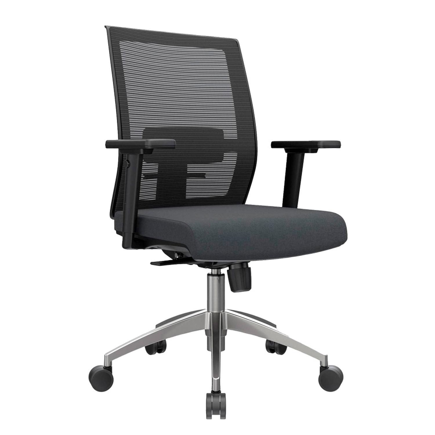 SILLA ERGONÓMICA NOHA GERENTE ALUMINIO NEGRO OFIDEAS - 1
