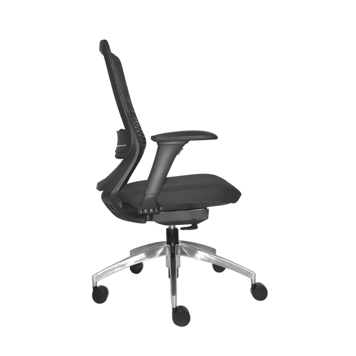 SILLA ERGONÓMICA LOOP GERENTE 4D ALUMINIO NEGRO OFIDEAS - 4