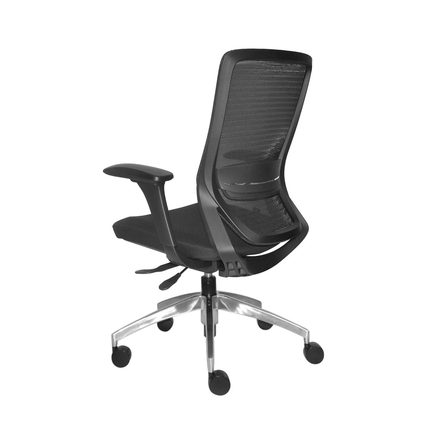 SILLA ERGONÓMICA LOOP GERENTE 4D ALUMINIO NEGRO OFIDEAS - 5