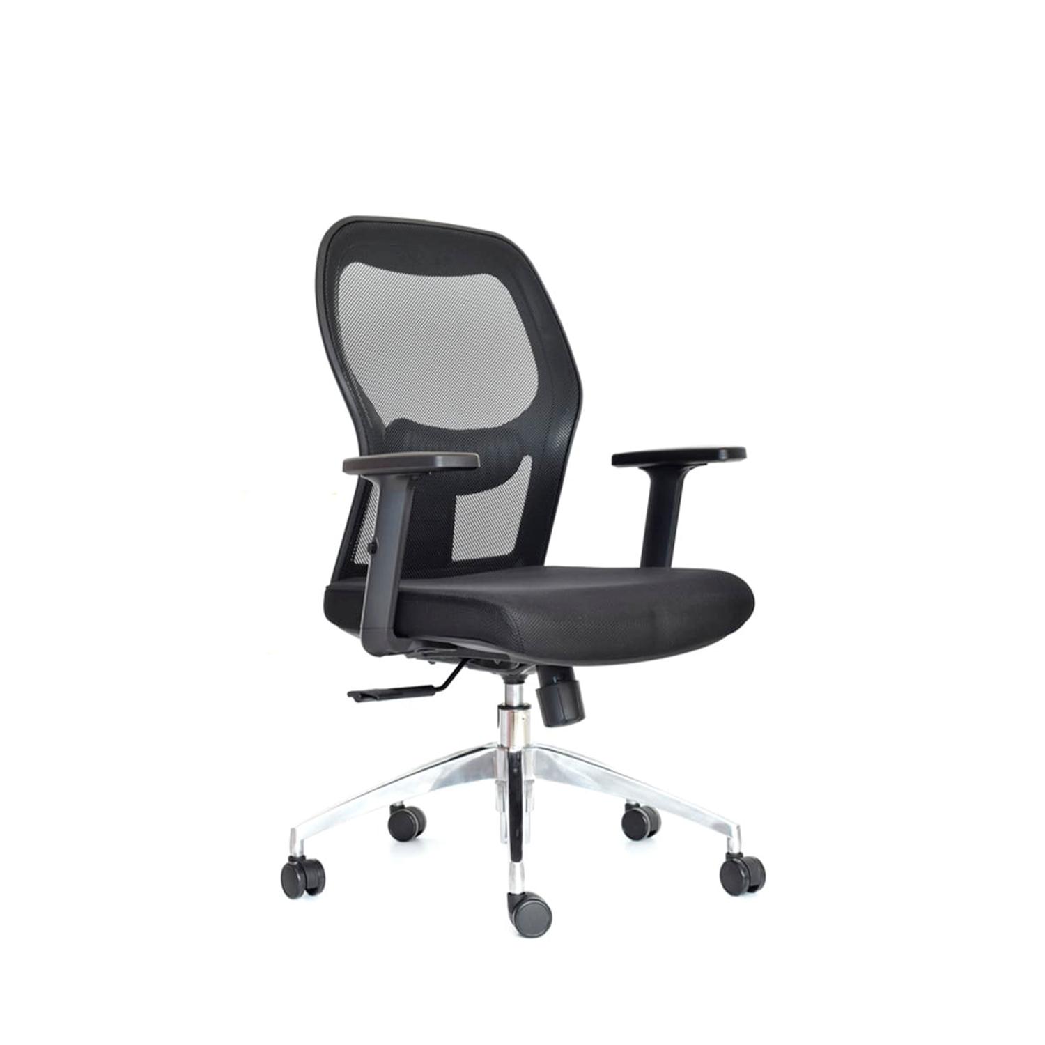 SILLA ERGONÓMICA NORUEGA GERENTE ALUMINIO NEGRO OFIDEAS - 1