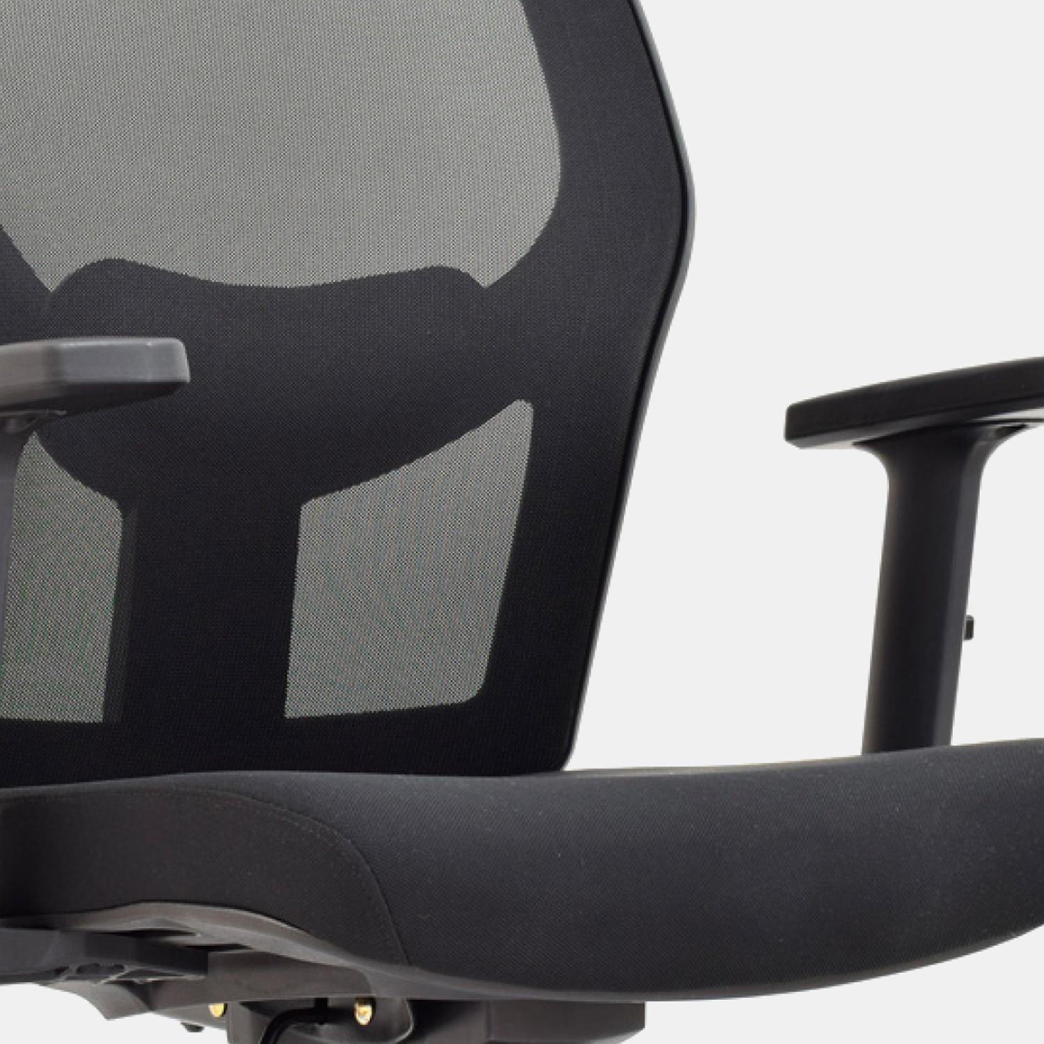 SILLA ERGONÓMICA NORUEGA GERENTE ALUMINIO NEGRO OFIDEAS - 2