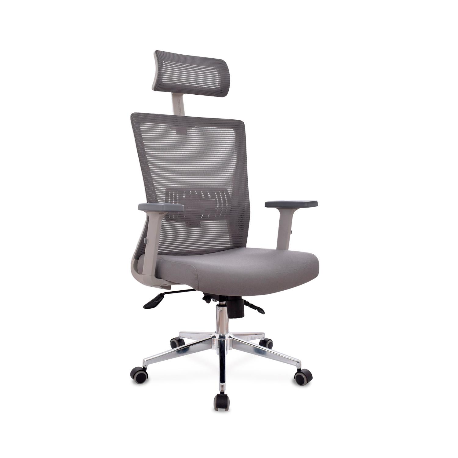 SILLA ERGONÓMICA KEN PRESIDENTE GRIS OFIDEAS - 1
