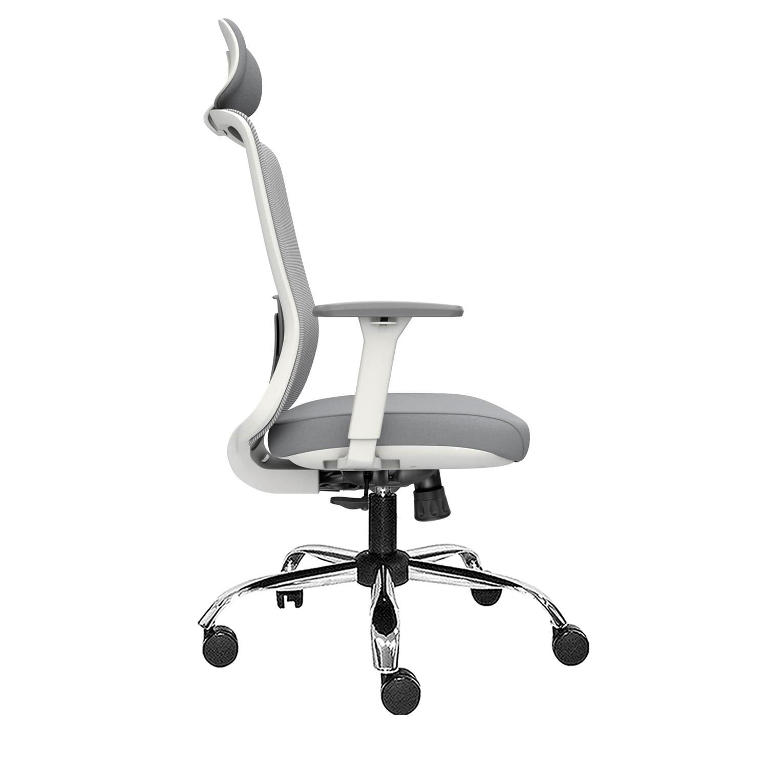 SILLA ERGONÓMICA MILANO PRESIDENTE CROMADO GRIS OFIDEAS - 2