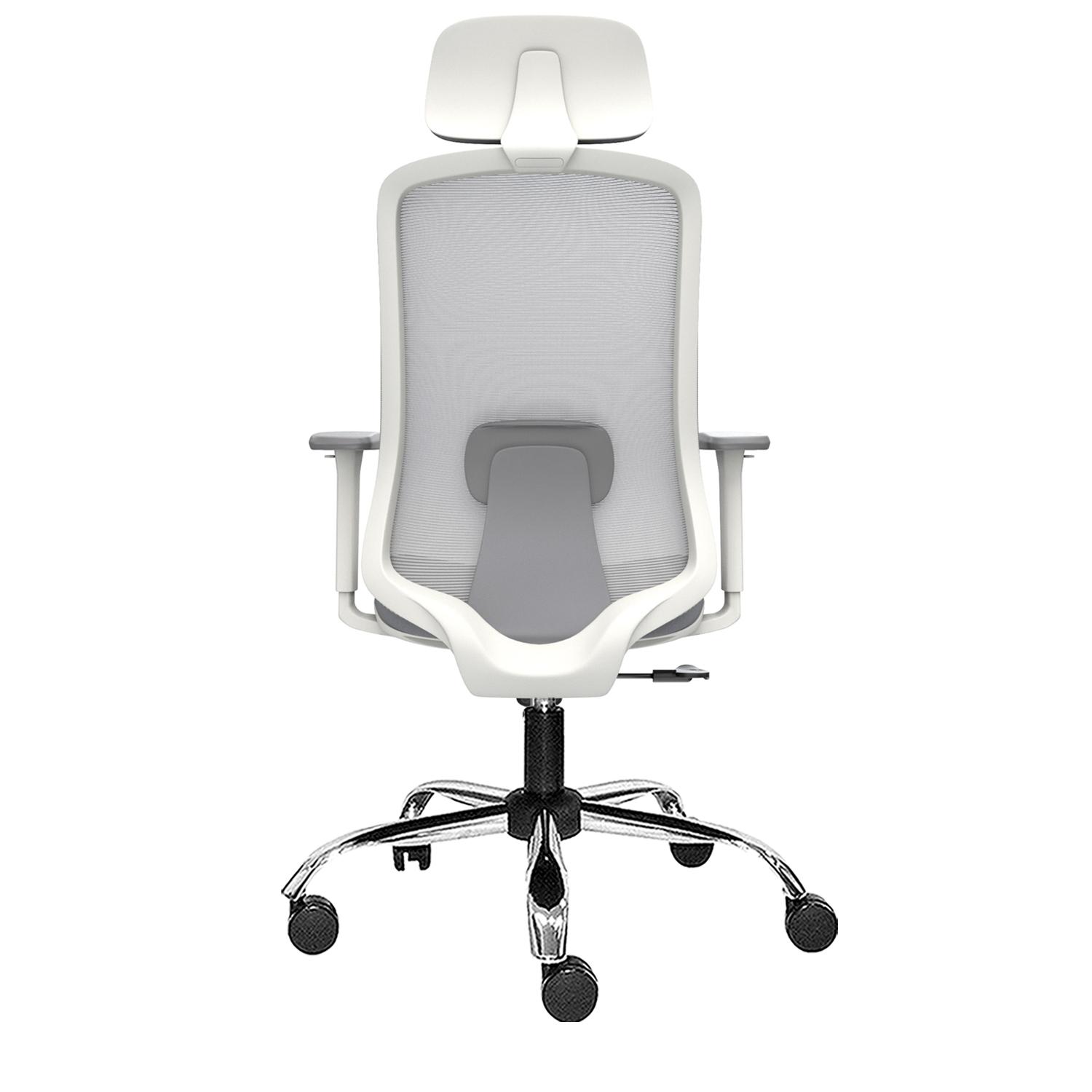 SILLA ERGONÓMICA MILANO PRESIDENTE CROMADO GRIS OFIDEAS - 3