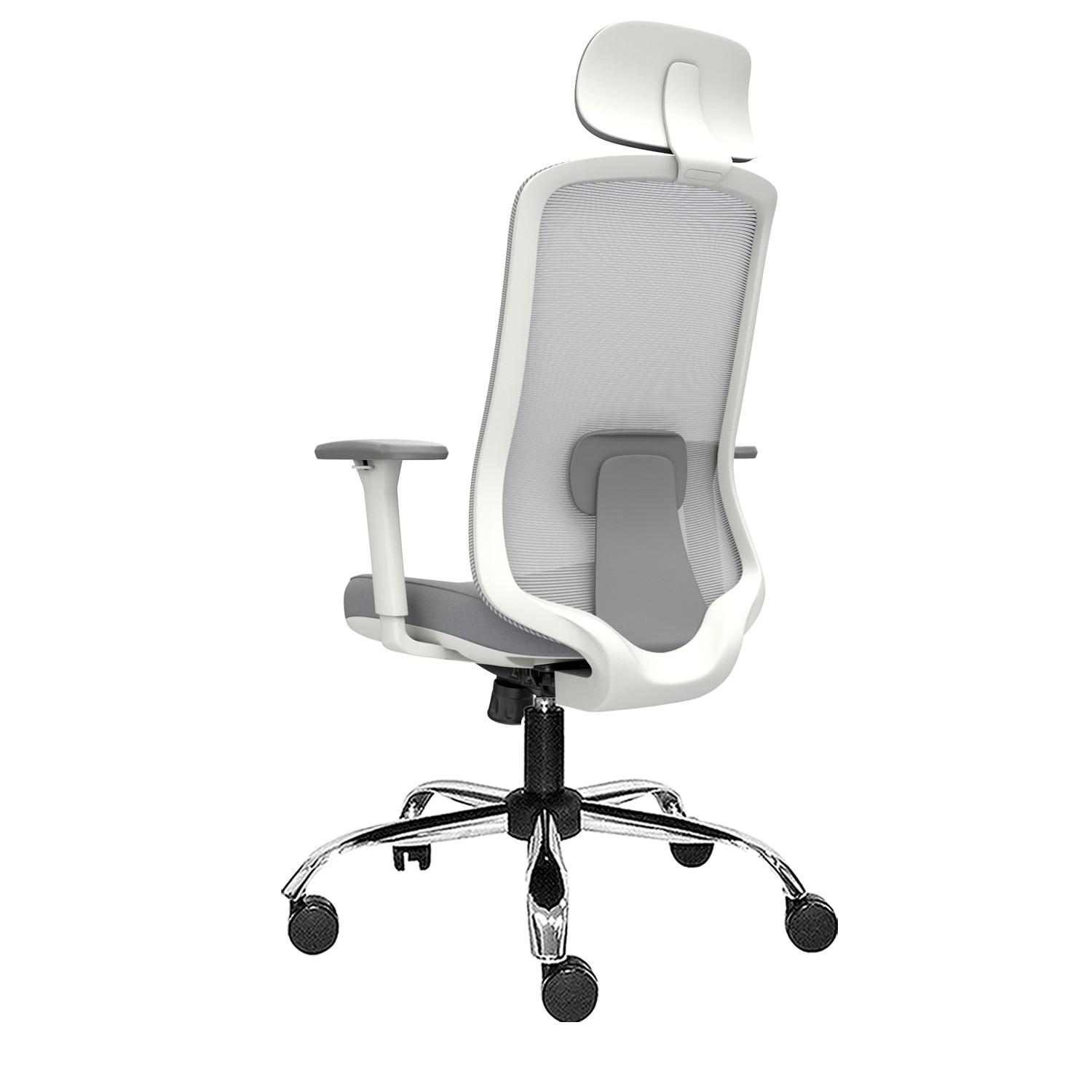 SILLA ERGONÓMICA MILANO PRESIDENTE CROMADO GRIS OFIDEAS - 4