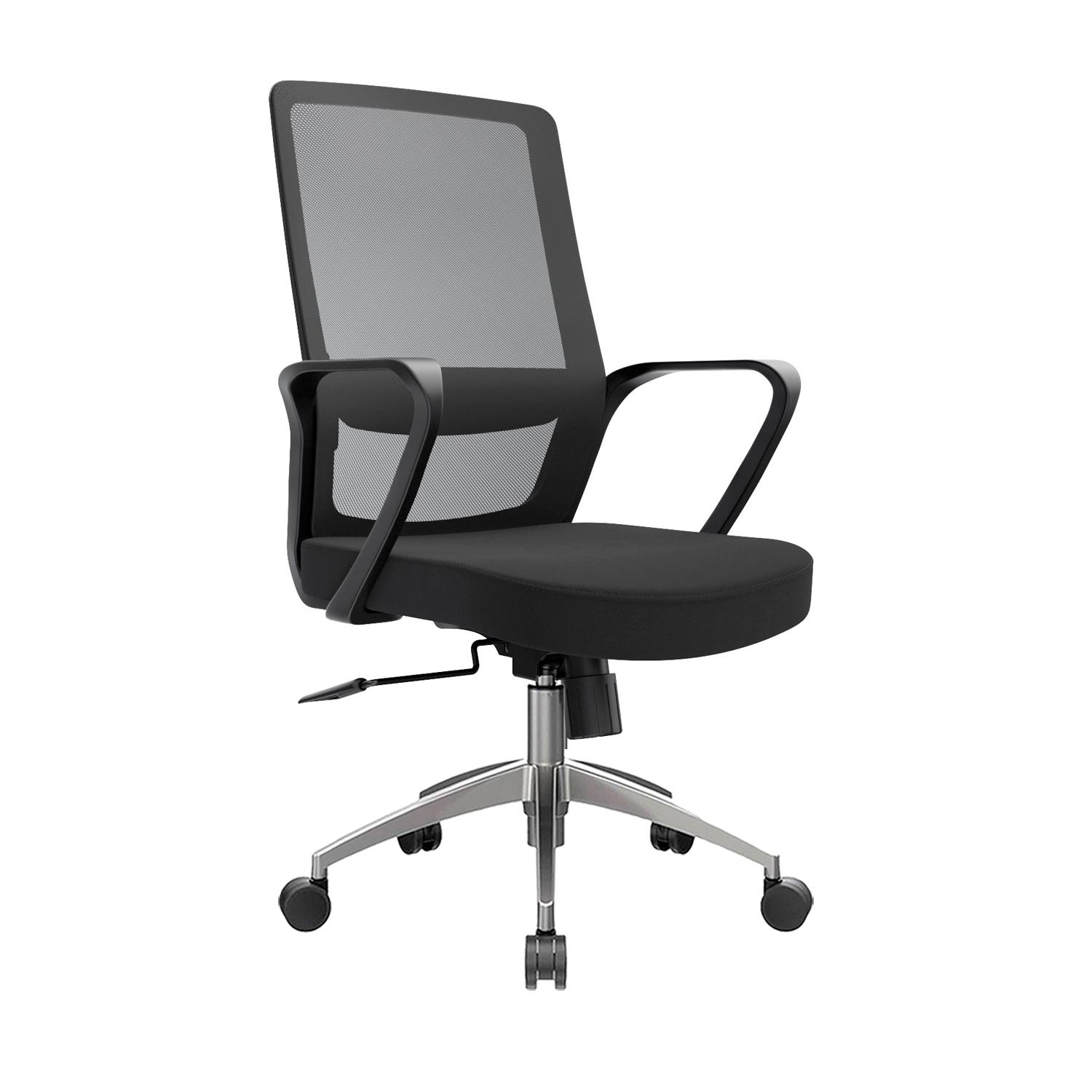 SILLA ERGONÓMICA ANDY GERENTE ALUMINIO NEGRO OFIDEAS - 1