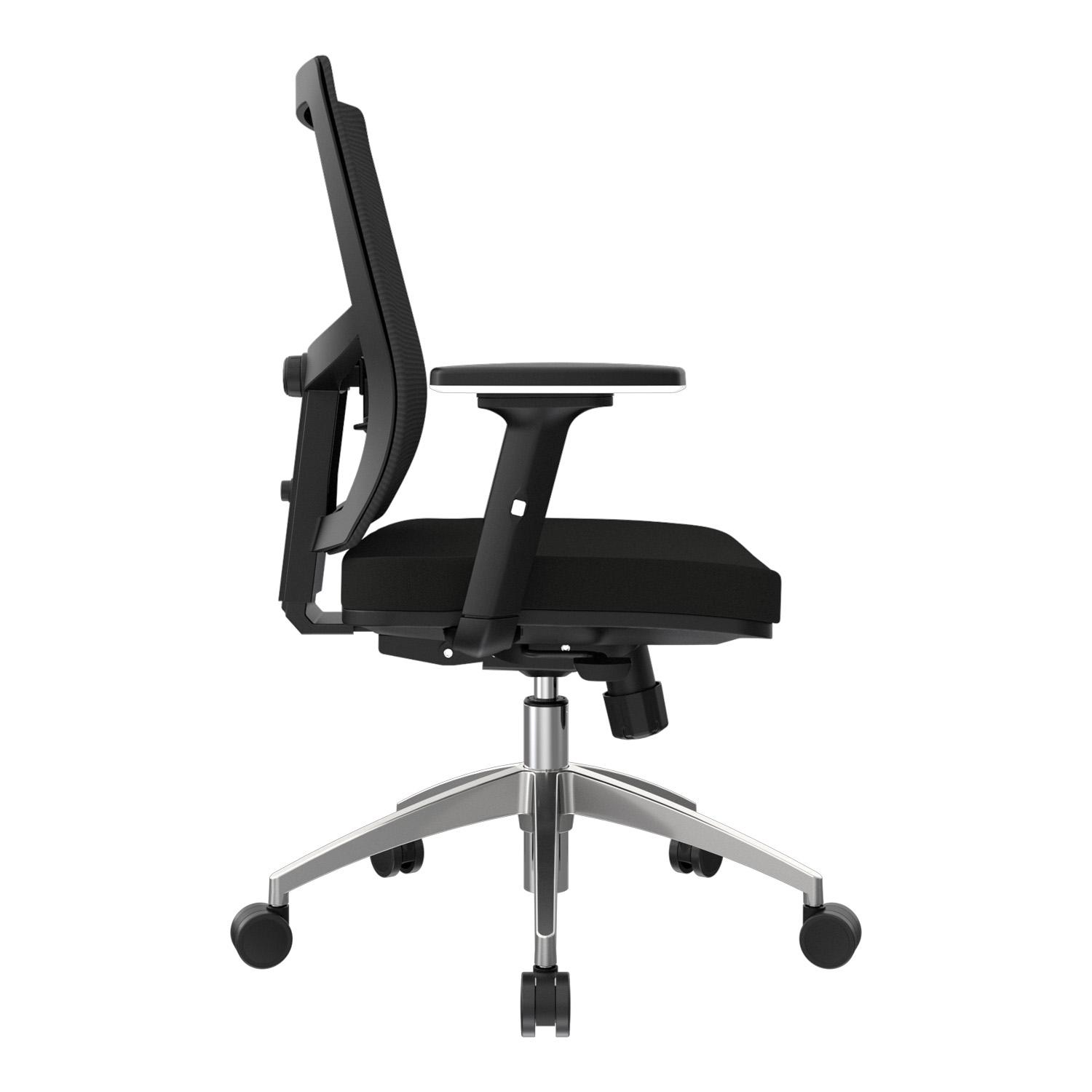 SILLA ERGONÓMICA LIMS SYNCRO BRAZOS 3D GERENTE ALUMINIO NEGRO OFIDEAS - 3