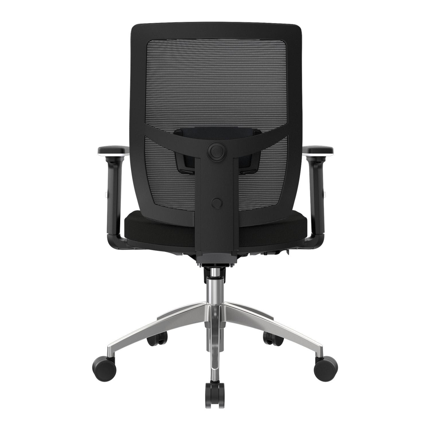 SILLA ERGONÓMICA LIMS SYNCRO BRAZOS 3D GERENTE ALUMINIO NEGRO OFIDEAS - 4