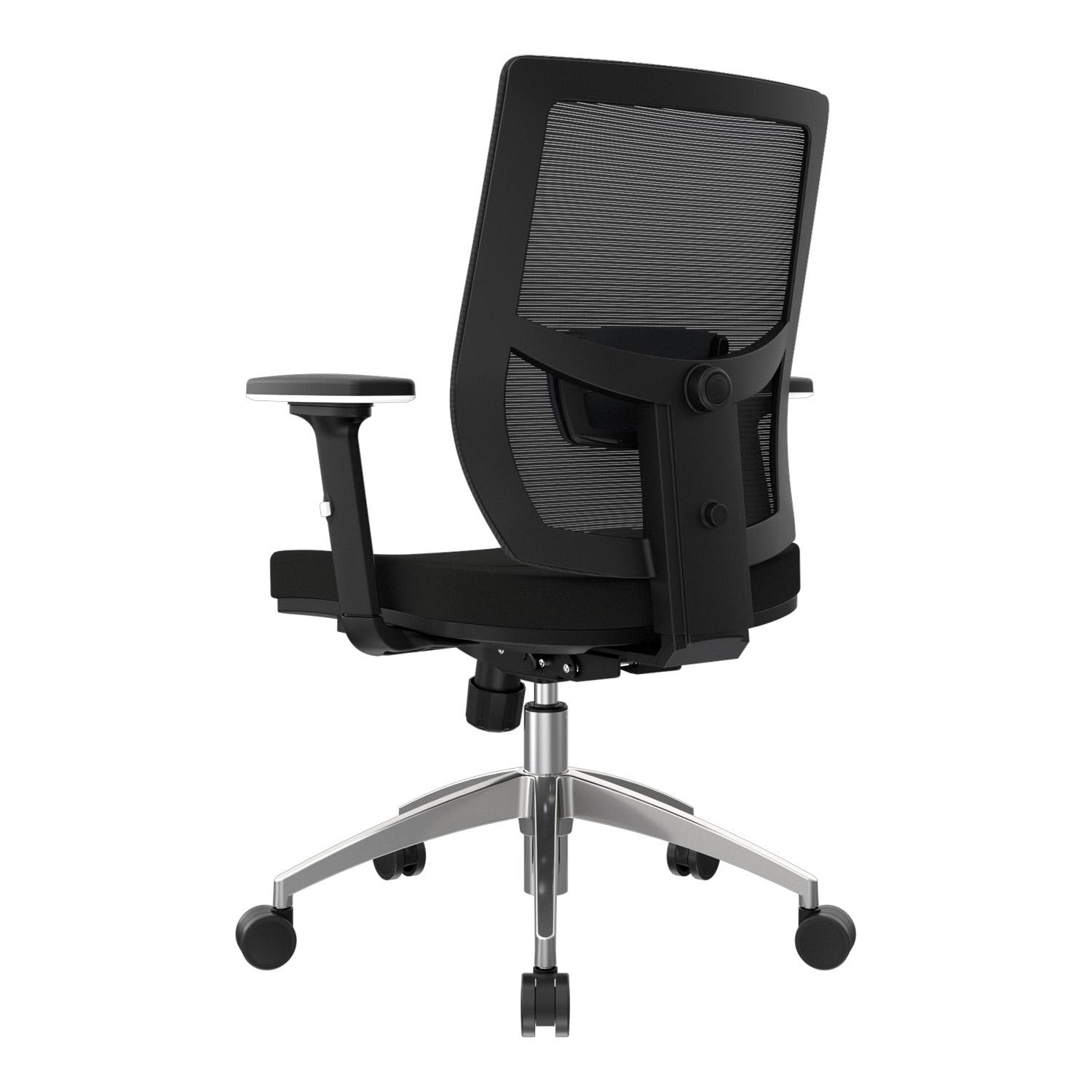 SILLA ERGONÓMICA LIMS SYNCRO BRAZOS 3D GERENTE ALUMINIO NEGRO OFIDEAS - 5