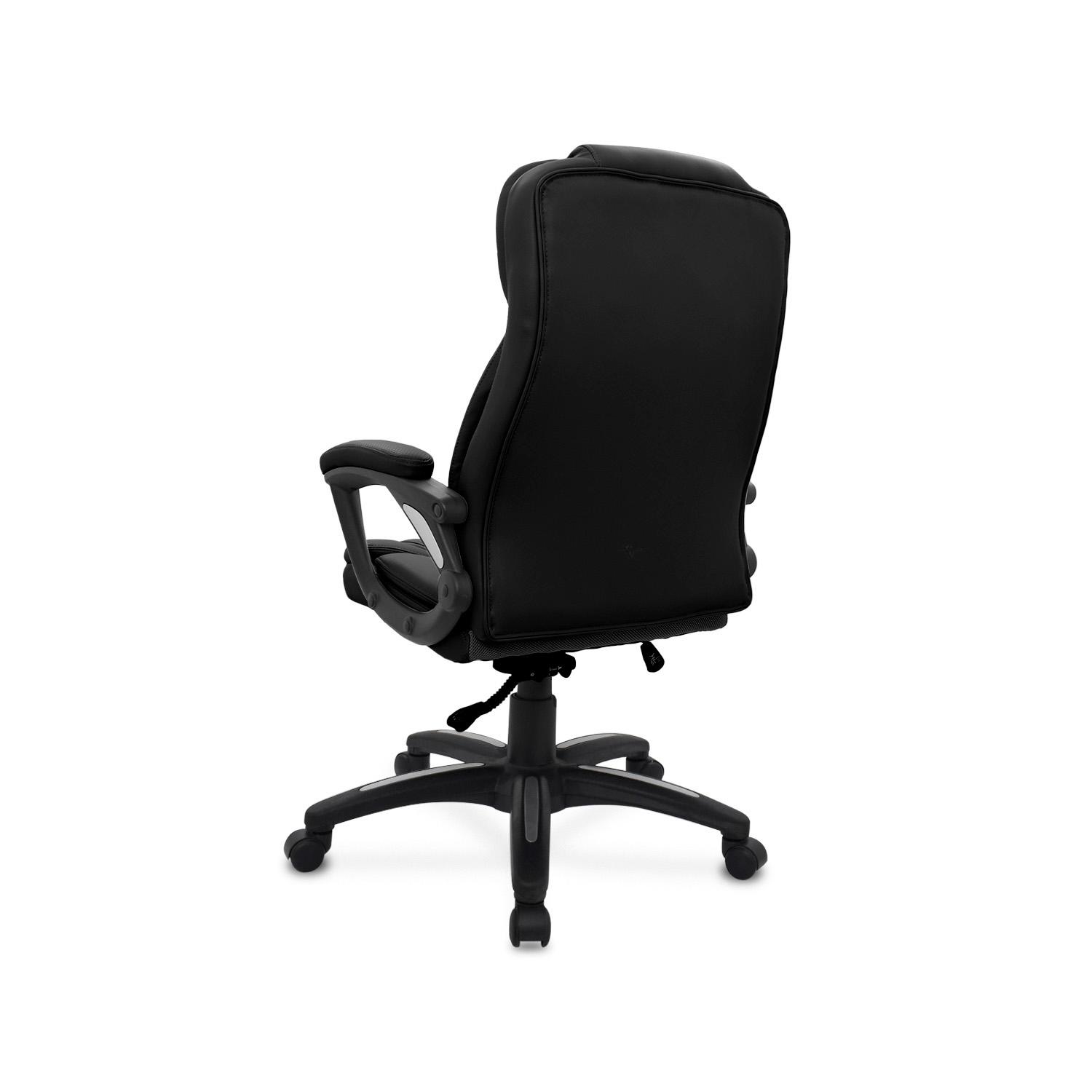 SILLA ERGONÓMICA CITY PRESIDENTE CUERO NEGRO OFIDEAS - 5