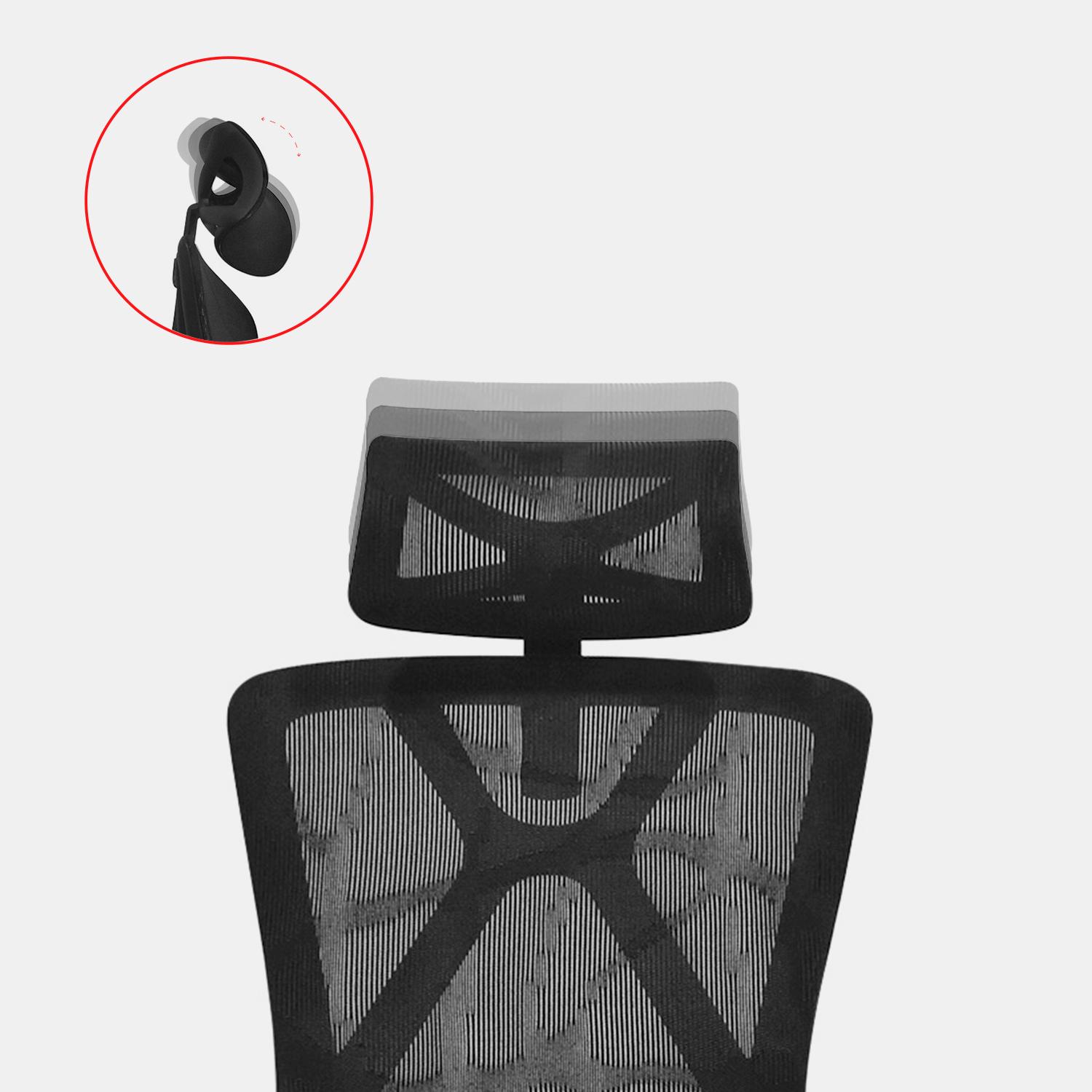 SILLA ERGONÓMICA LEVI PLUS II PRESIDENTE NEGRO OFIDEAS - 6
